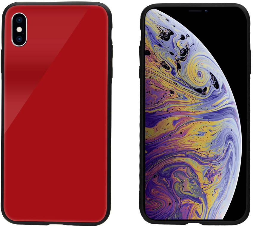 

Панель Intaleo Real Glass для Apple iPhone Xs Max Red