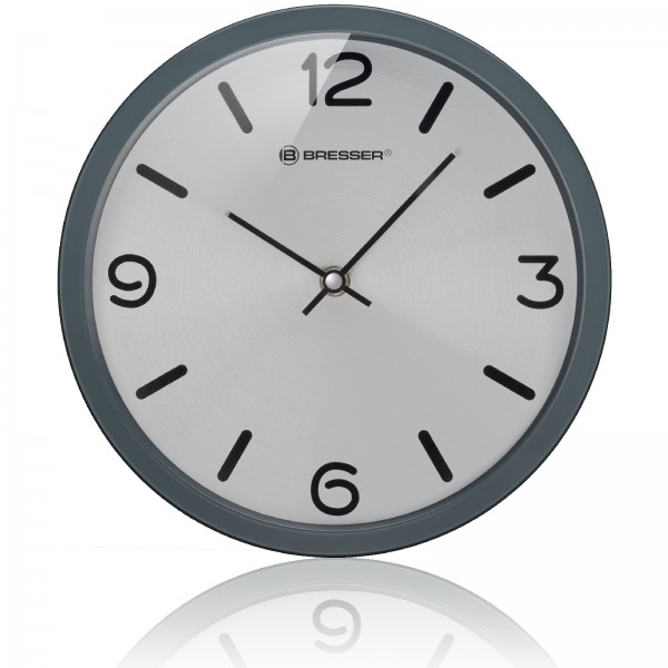 

Настенные часы Bresser MyTime Silver Edition Symbol Matte Graphite