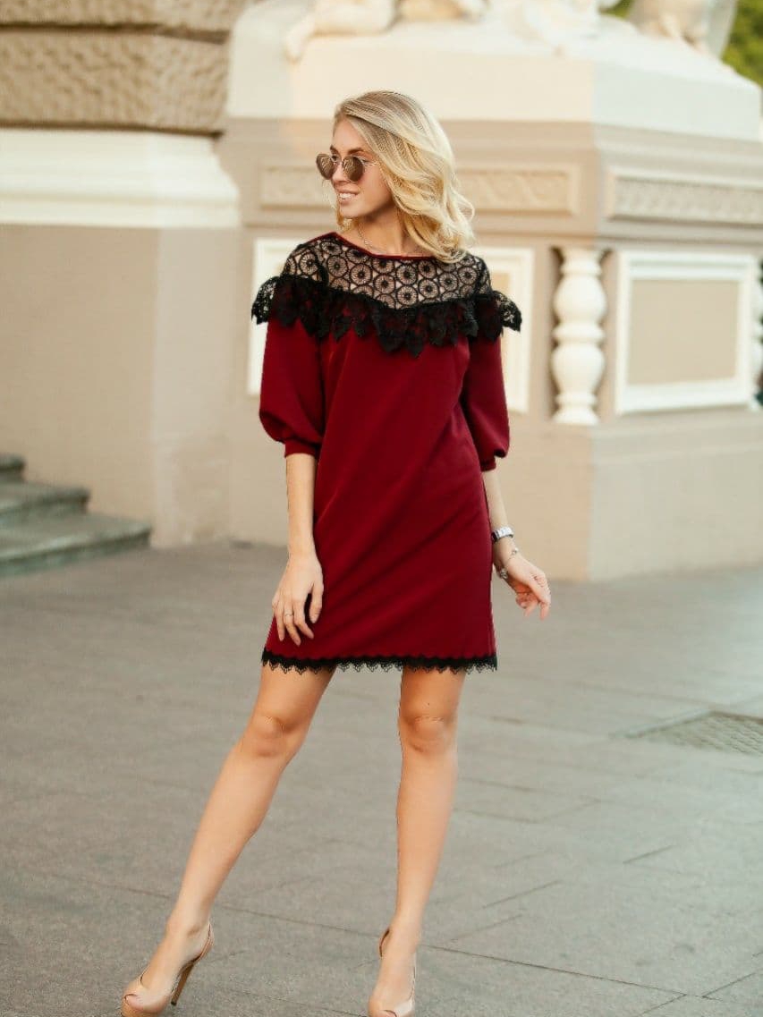 

Платье Jaklin 7899  Марсала, Платье Jaklin 7899 M Марсала
