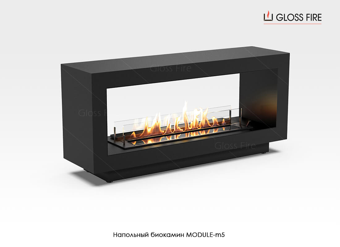 

Напольный биокамин Gloss Fire Module-m5 черный