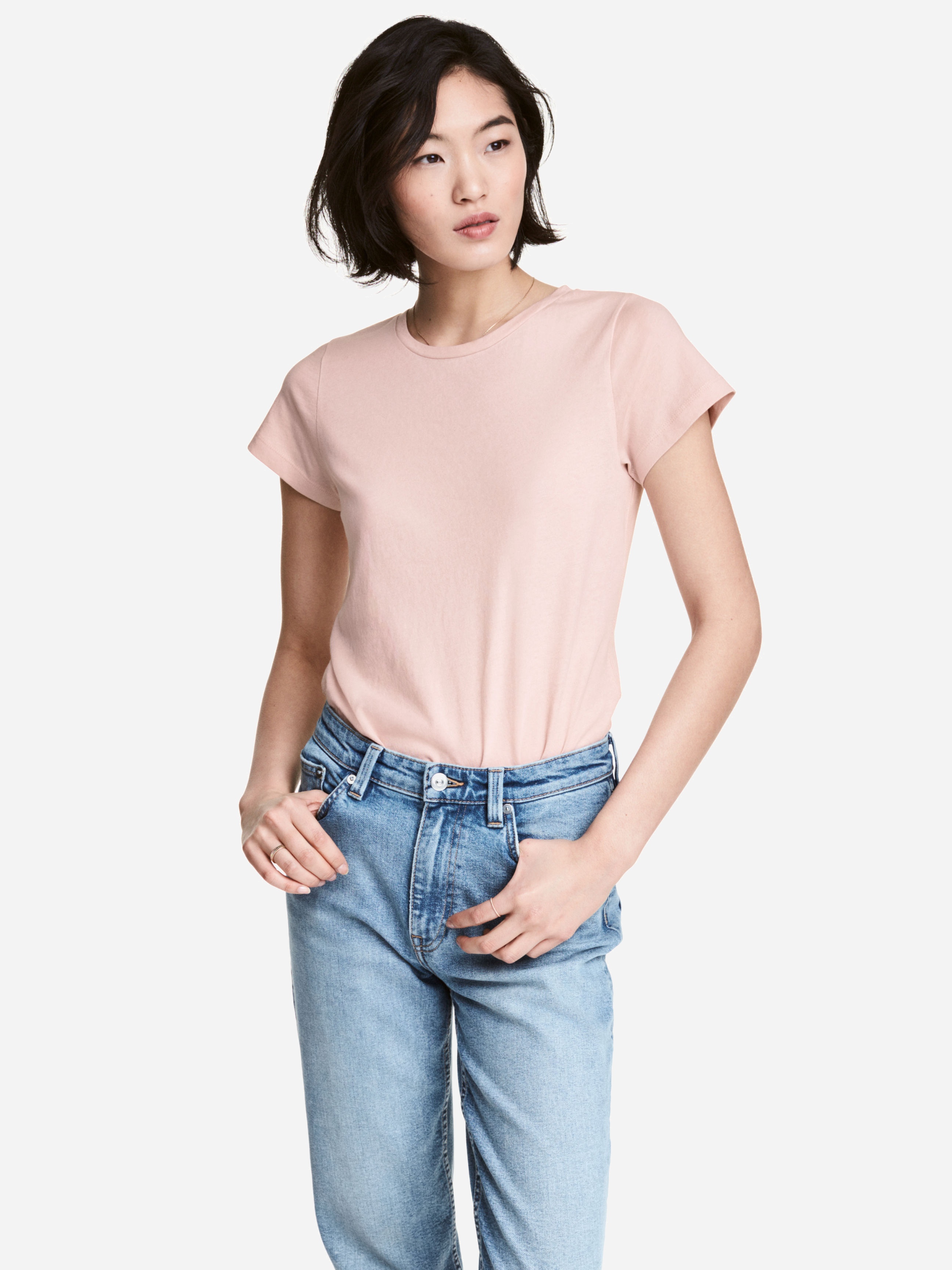 

Футболка H&M 2982434-z-ACUH L Бледно-розовая