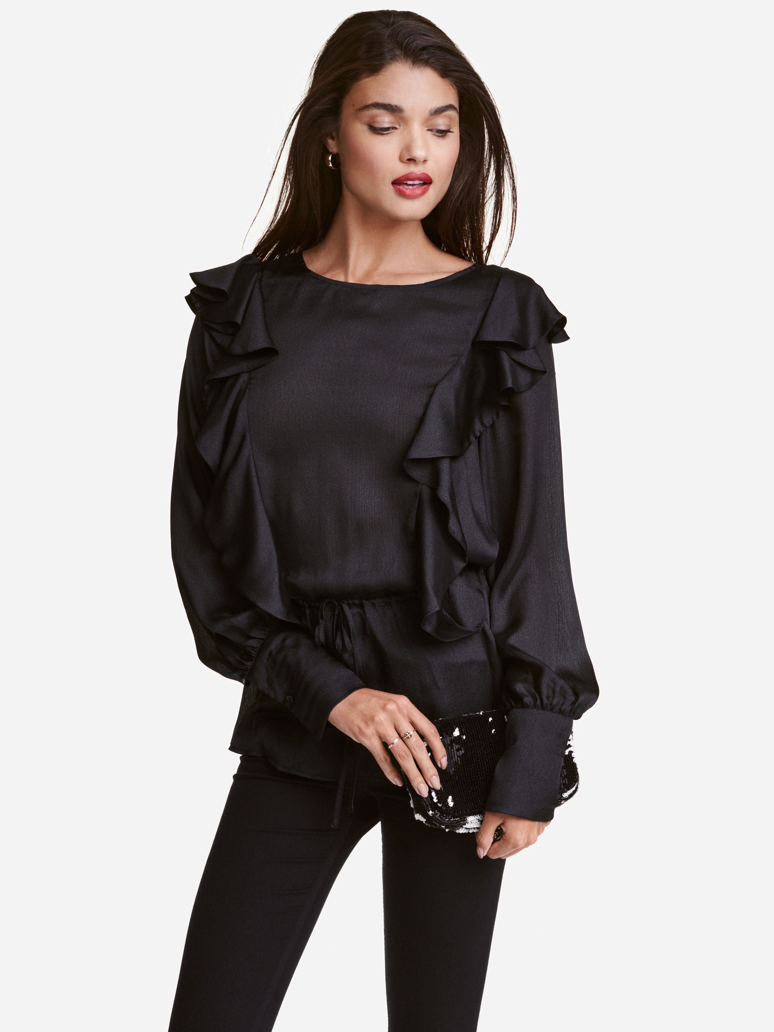 

Блузка H&M 4497124-AAAD 36 Черная