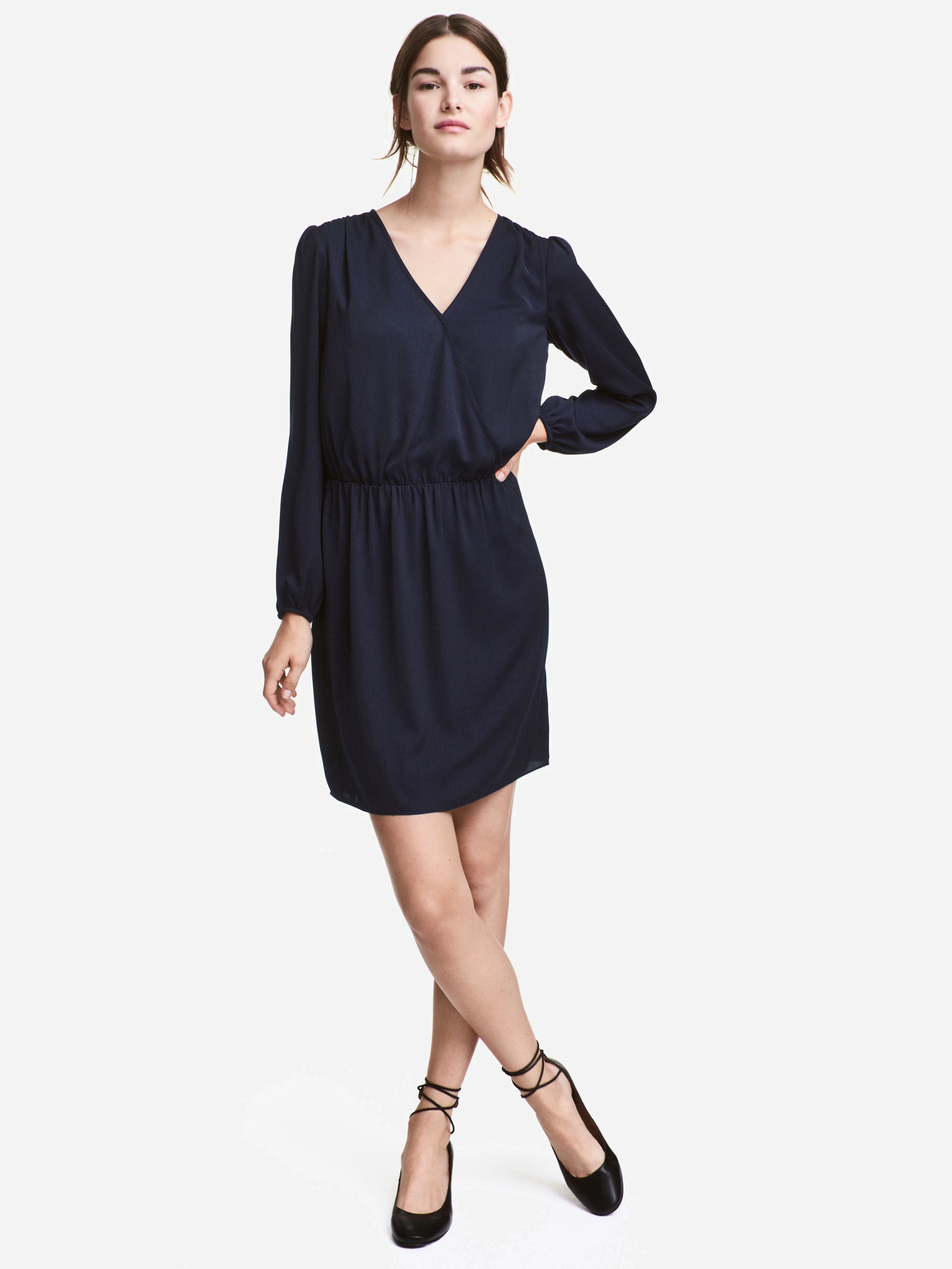 

Платье для кормящих мам H&M 4408354-zb-AAQJ XL Темно-синее