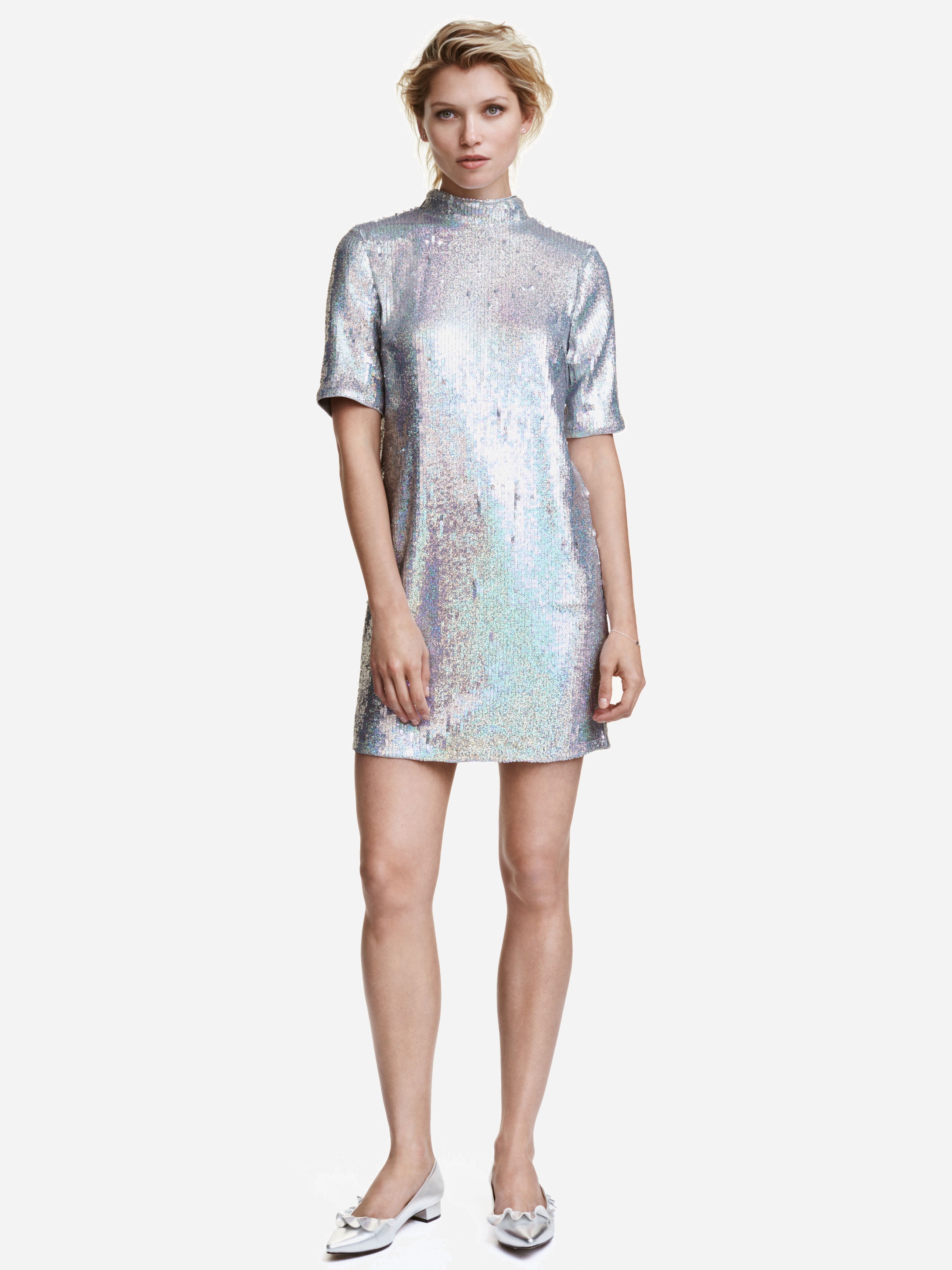 

Платье H&M 4611934-ACXA 44 Серебристое