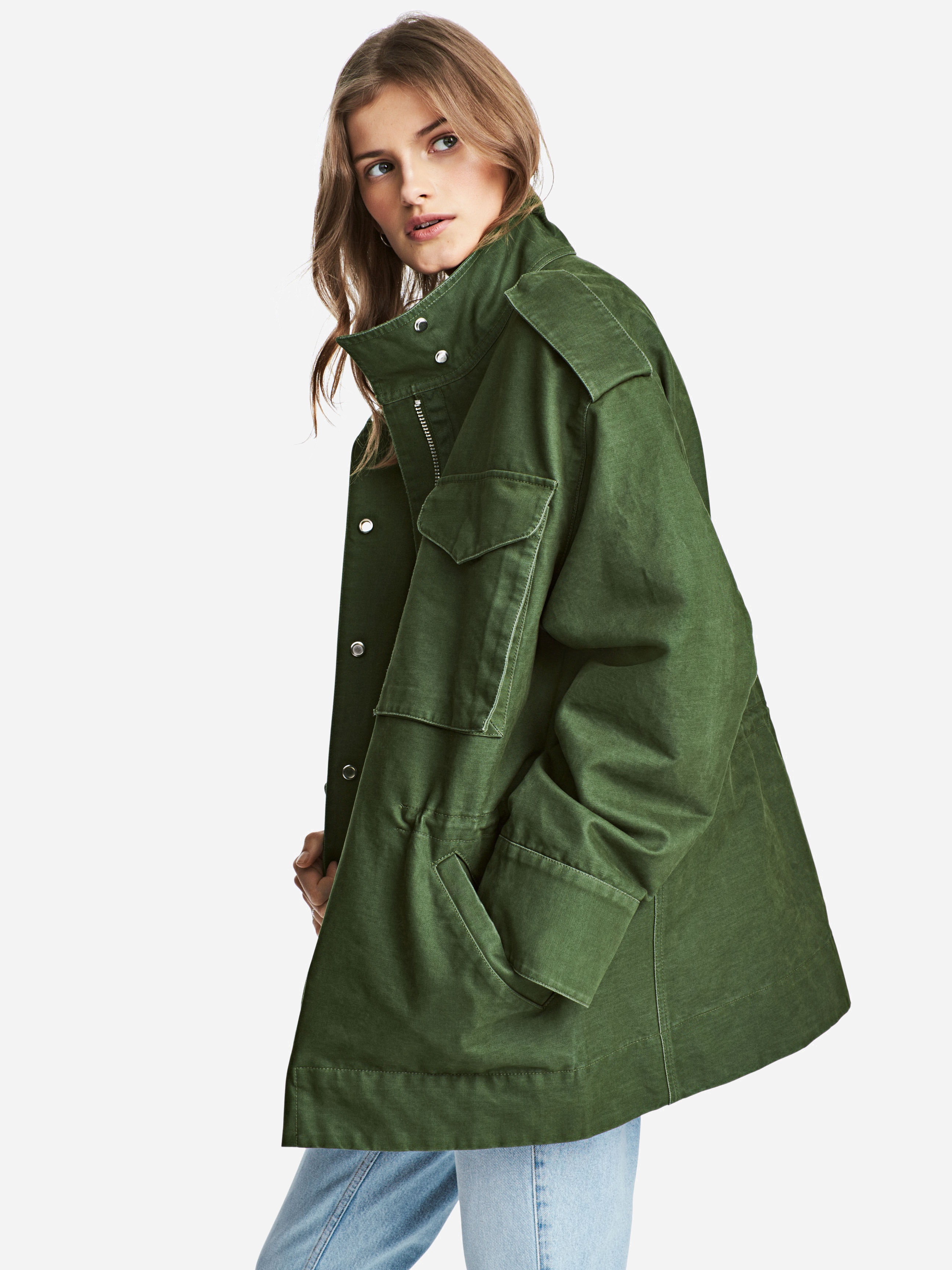 

Ветровка H&M 5087085-ACUW L Зеленая