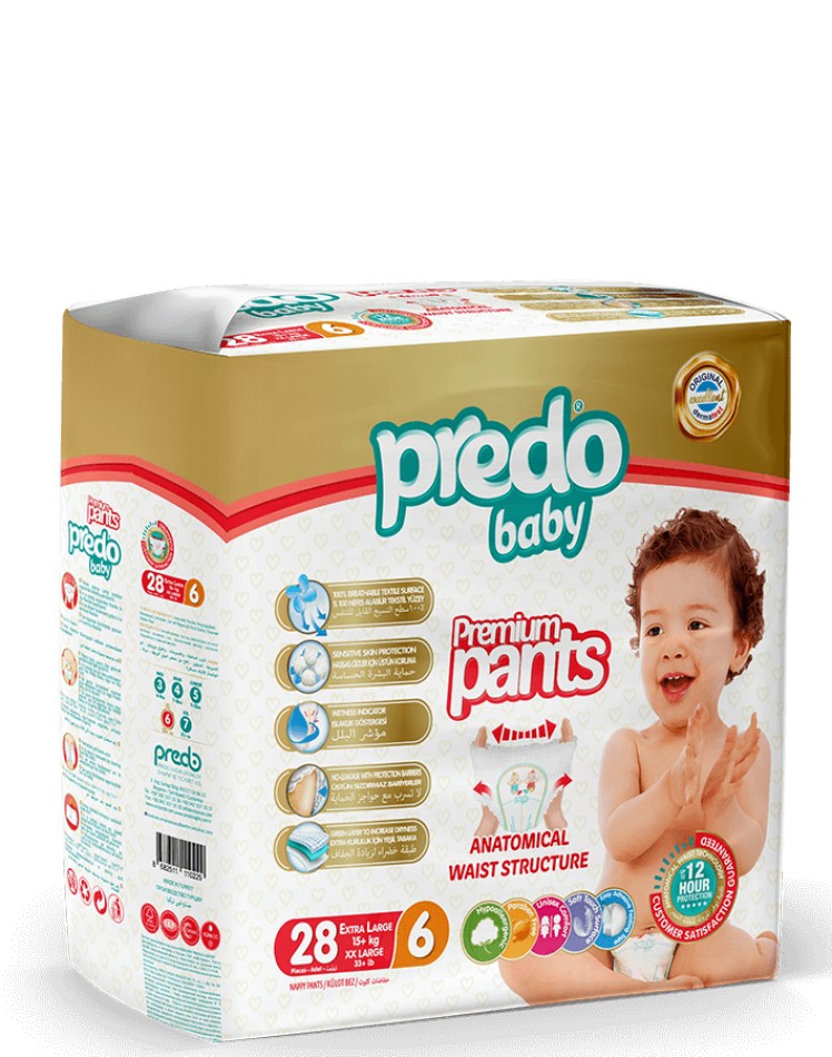 

Подгузники-трусики PREDO BABY 6 15+ кг 28 шт