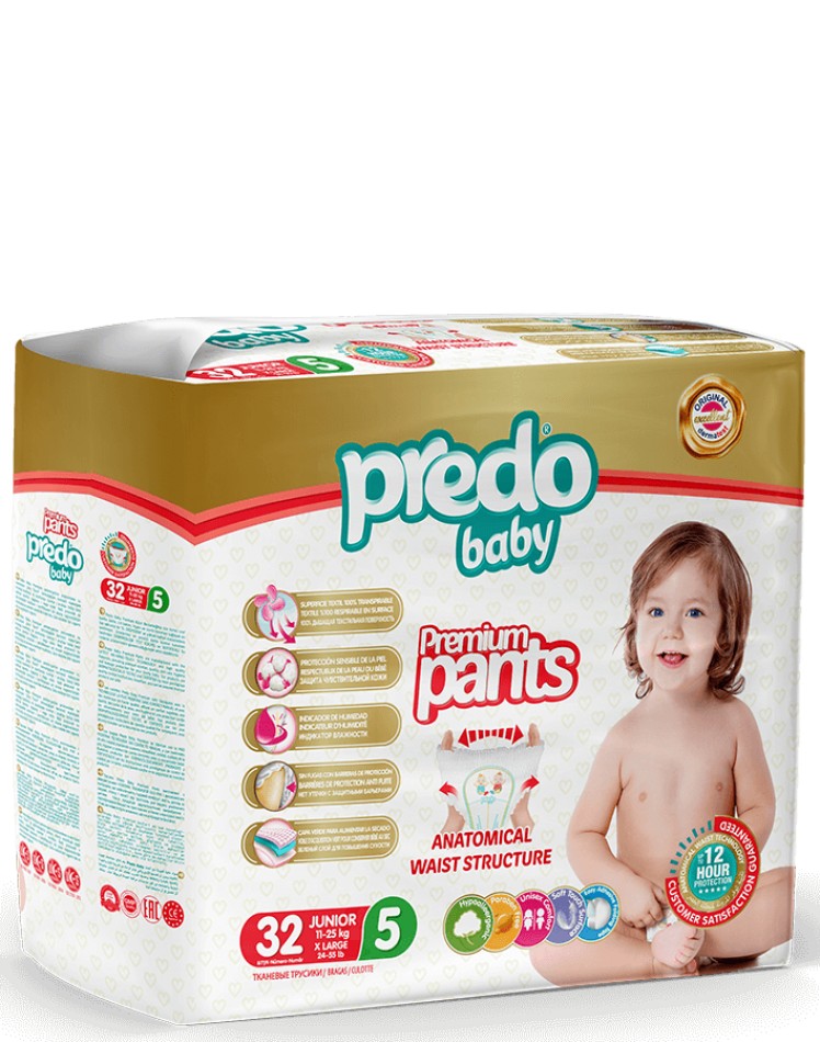 

Подгузники-трусики PREDO BABY 5 11-25 кг 32 шт