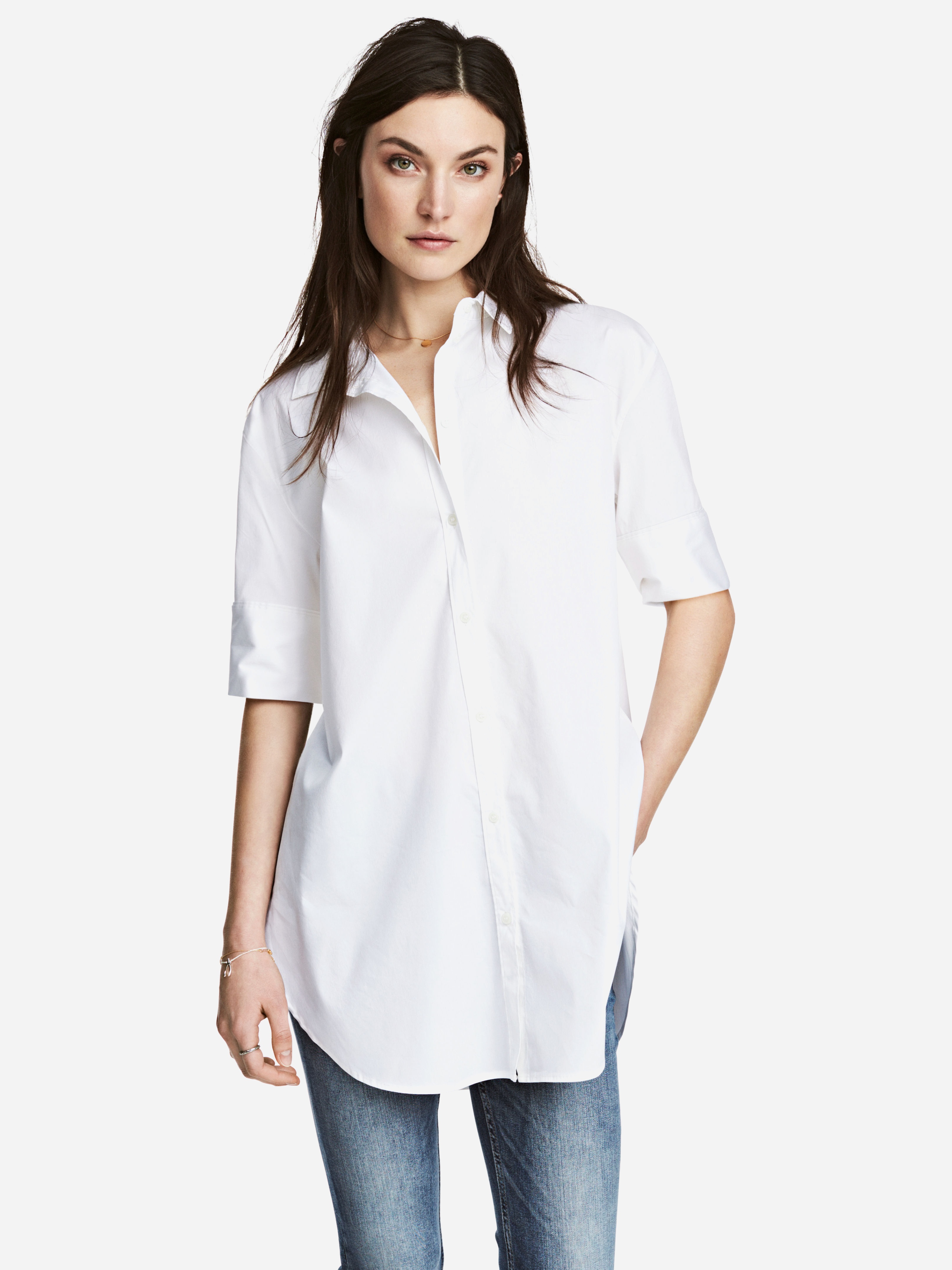 

Рубашка H&M 4743795-ACTS 36 Белая