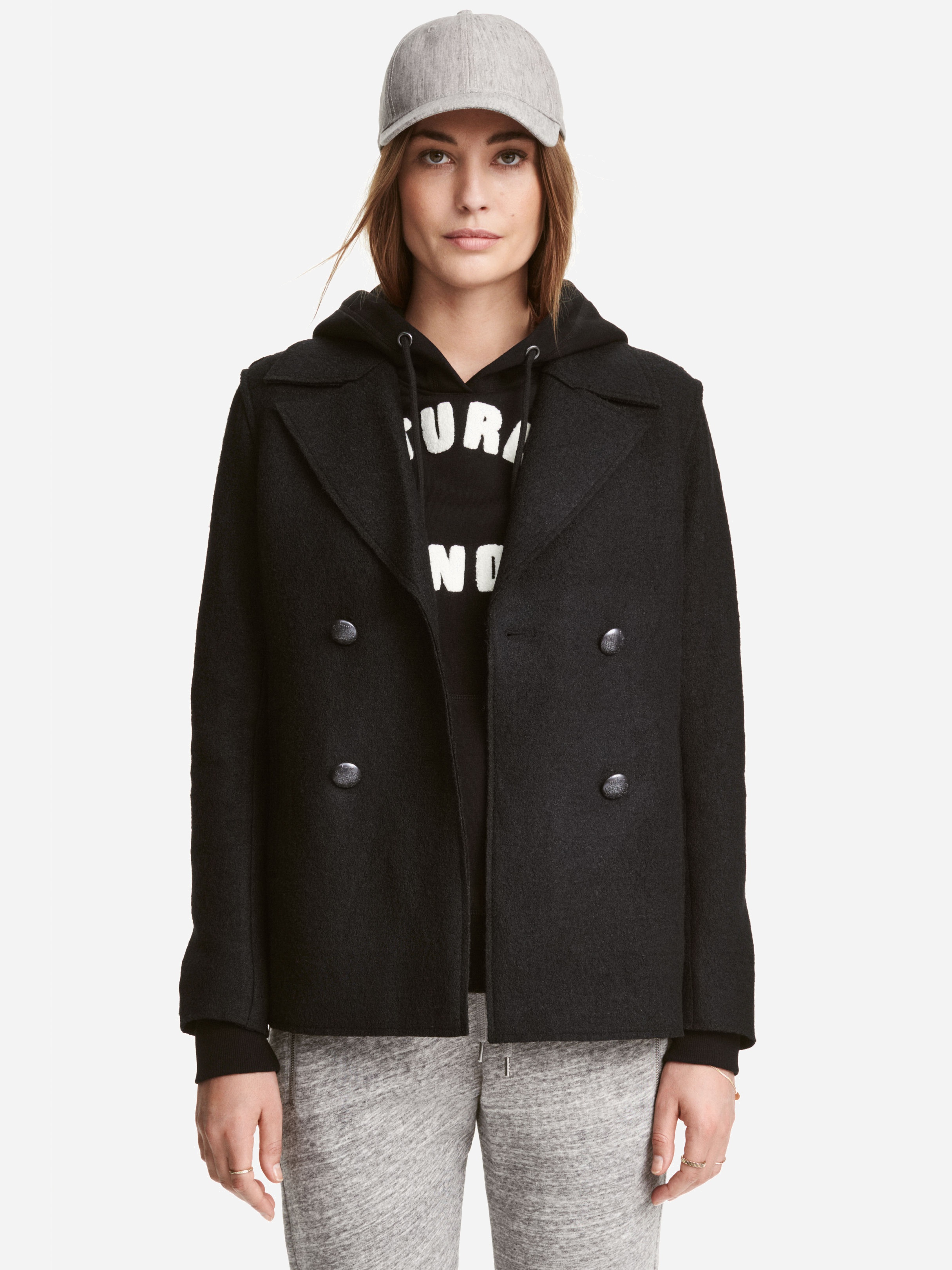 

Пальто H&M 4034284-AAAD 40 Черное