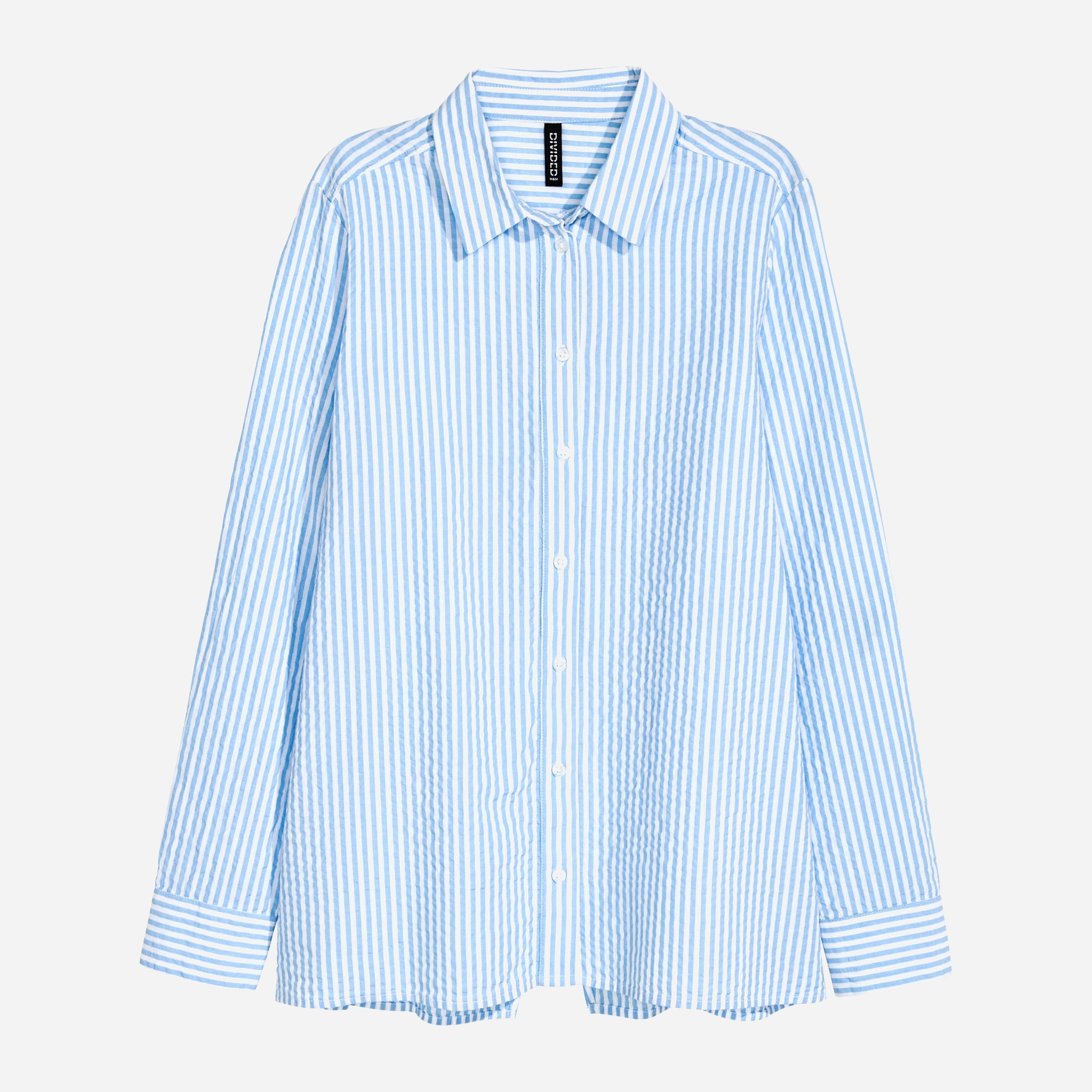 

Рубашка H&M 4682175-AAYL 42 Белая с голубым