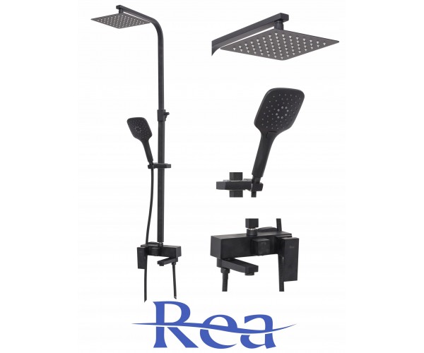 

Душевой гарнитур Rea FORT Черный (REA-P9861)