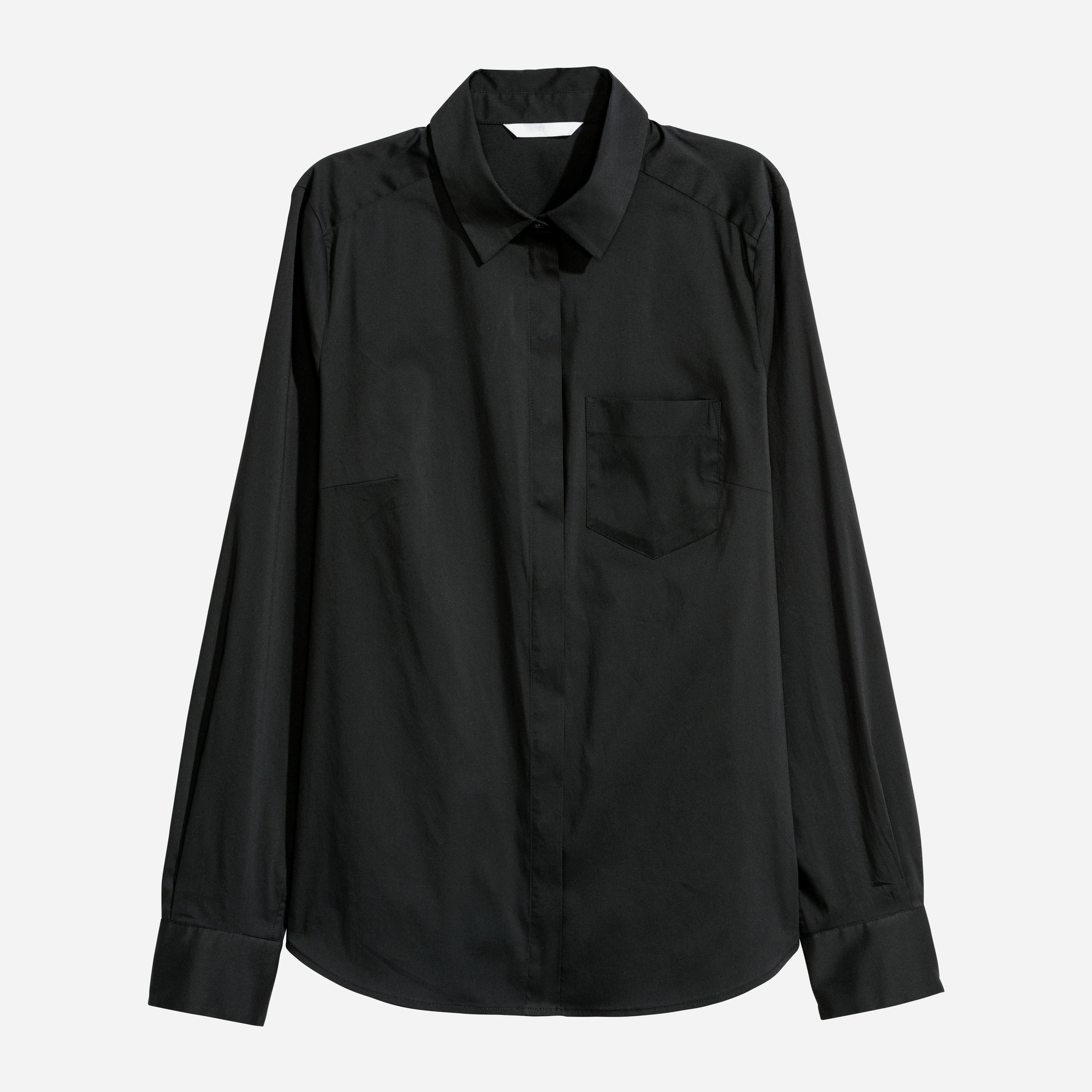 

Рубашка H&M 5079106-AAAD 34 Черная
