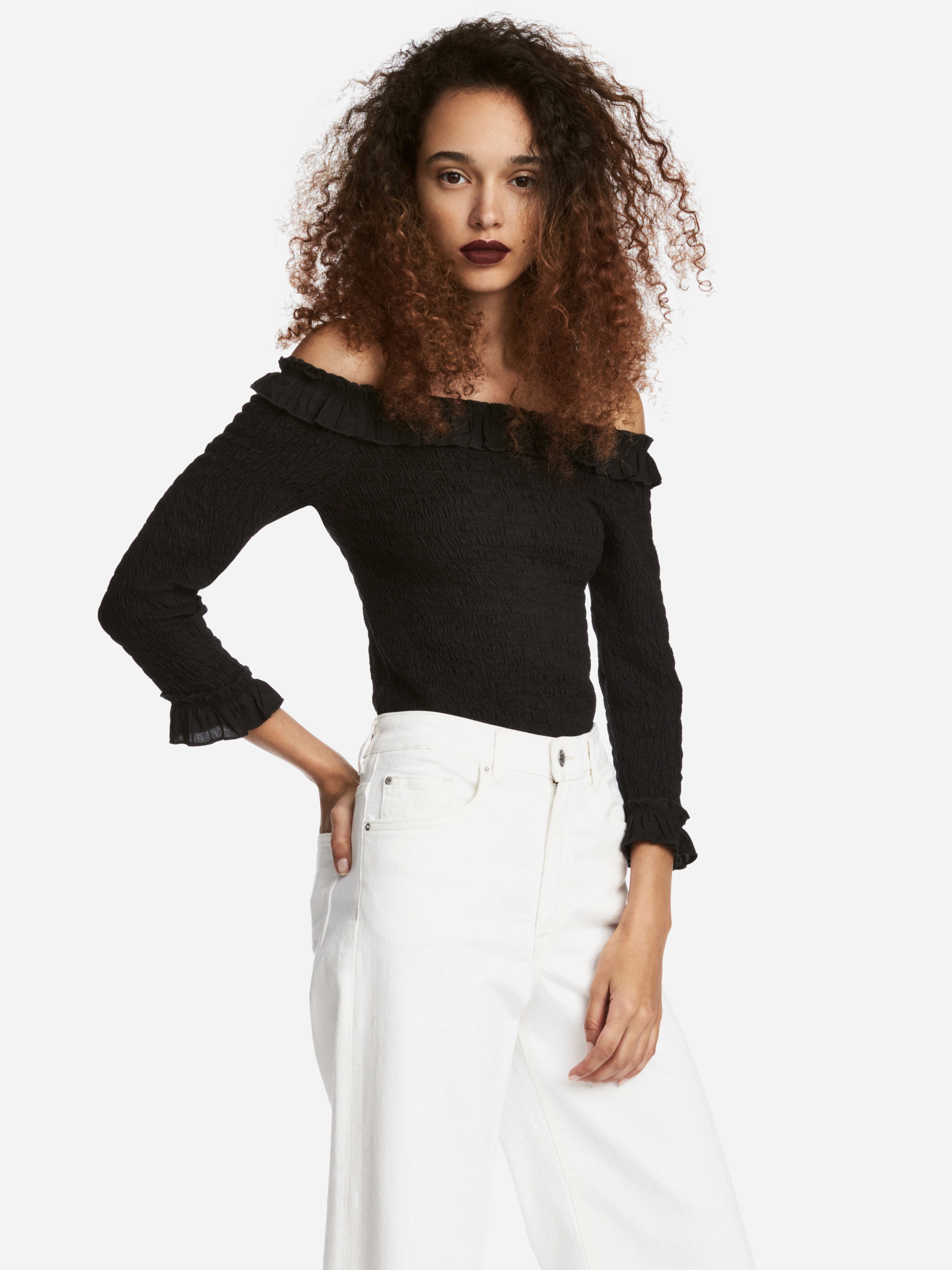 

Топ H&M 5286226-AAAD 44 Черный