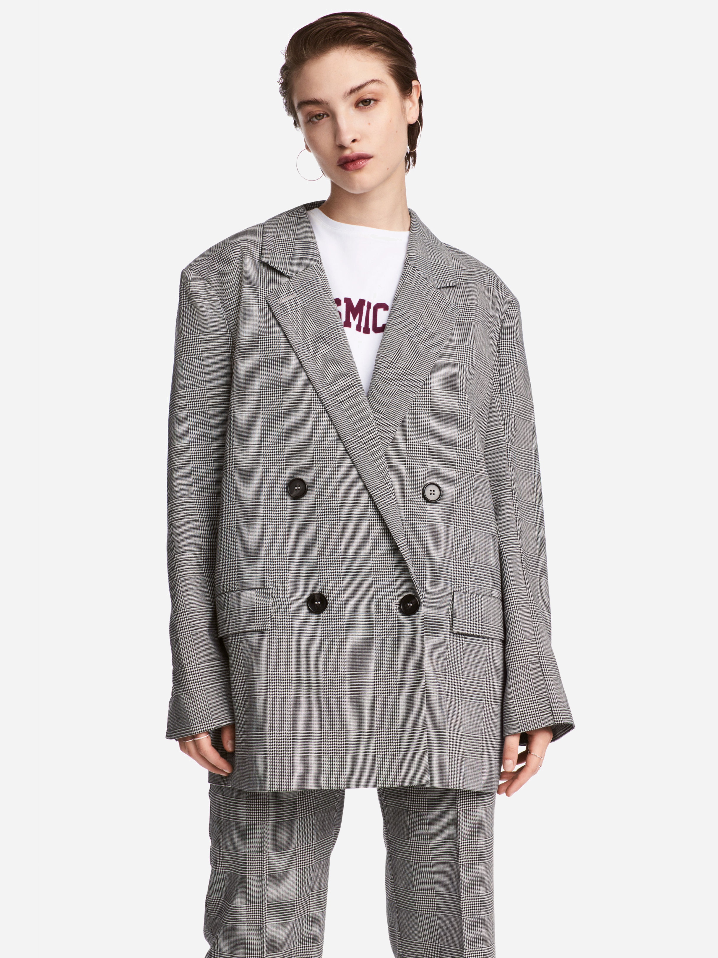 

Пиджак H&M 5658526-ABOU 36 Черный с белым