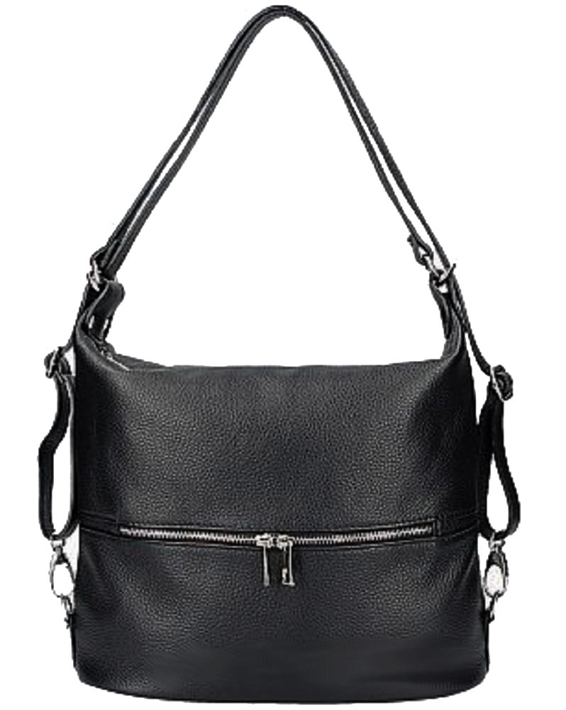 

Женская Кожаная Сумка Рюкзак Italian Bags DB7151 black