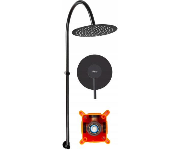 

Душевой гарнитур Rea LUGANO Черный + BOX (REA-P9301)