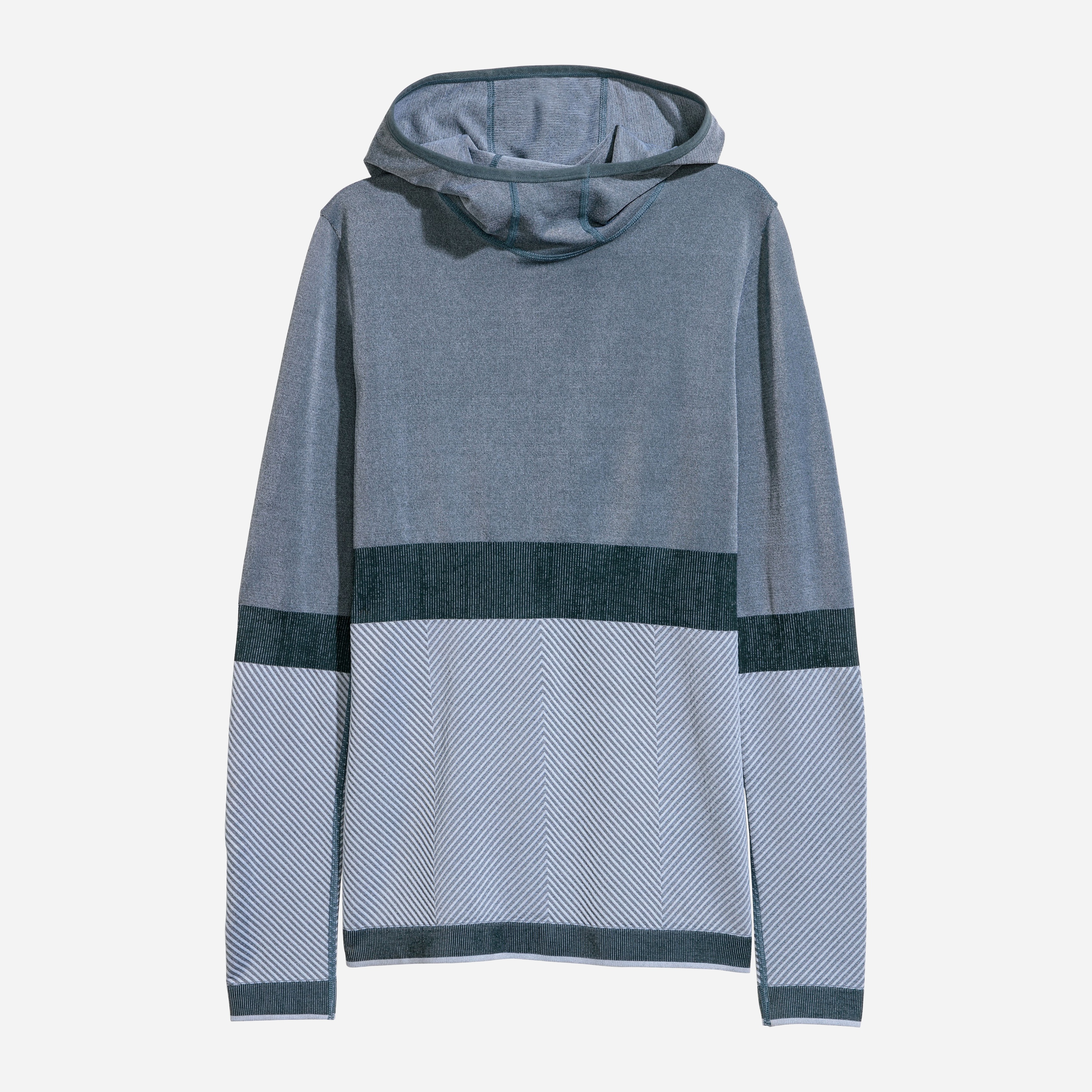 

Спортивная кофта H&M 5341216-ABFE S Серая с зеленым