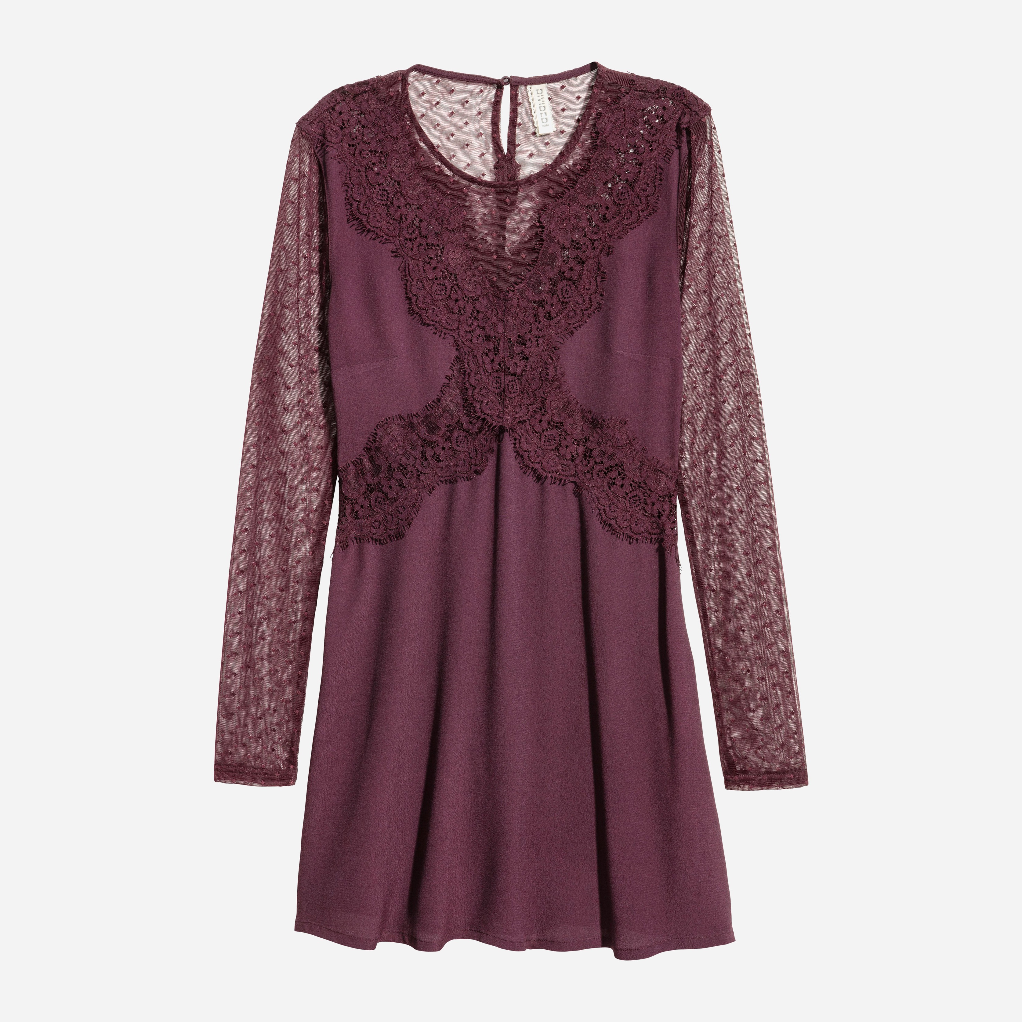 

Платье H&M 4371296-ACUK 36 Бордовое