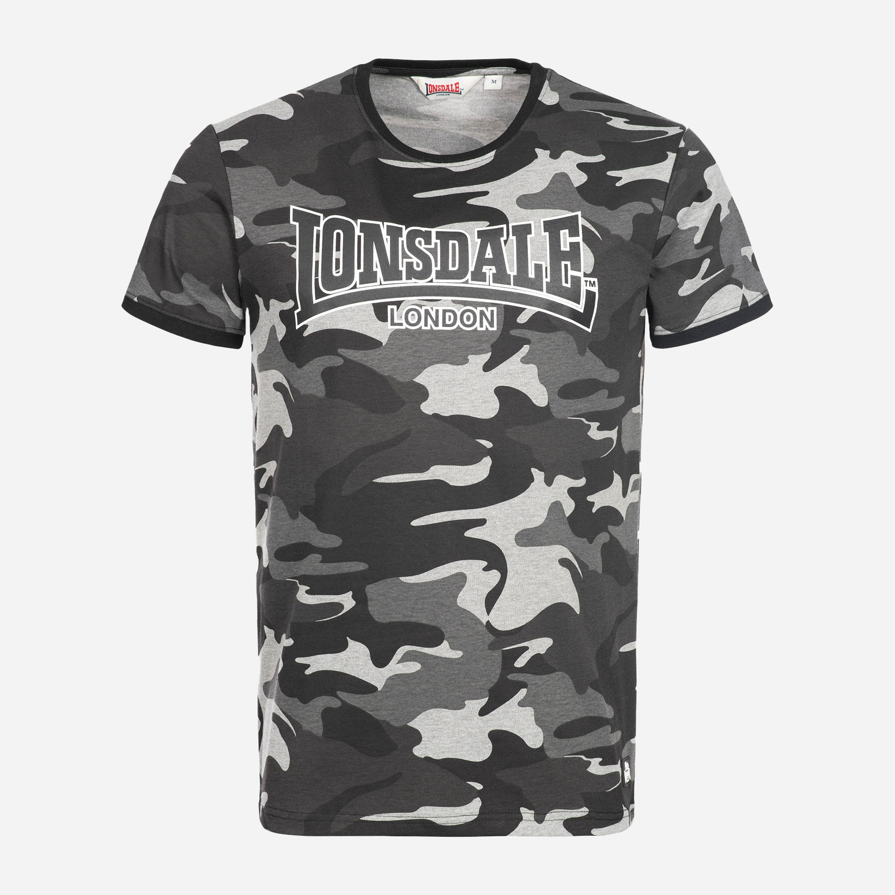 

Футболка Lonsdale Cobbett 113920-8259 M Camo Grey