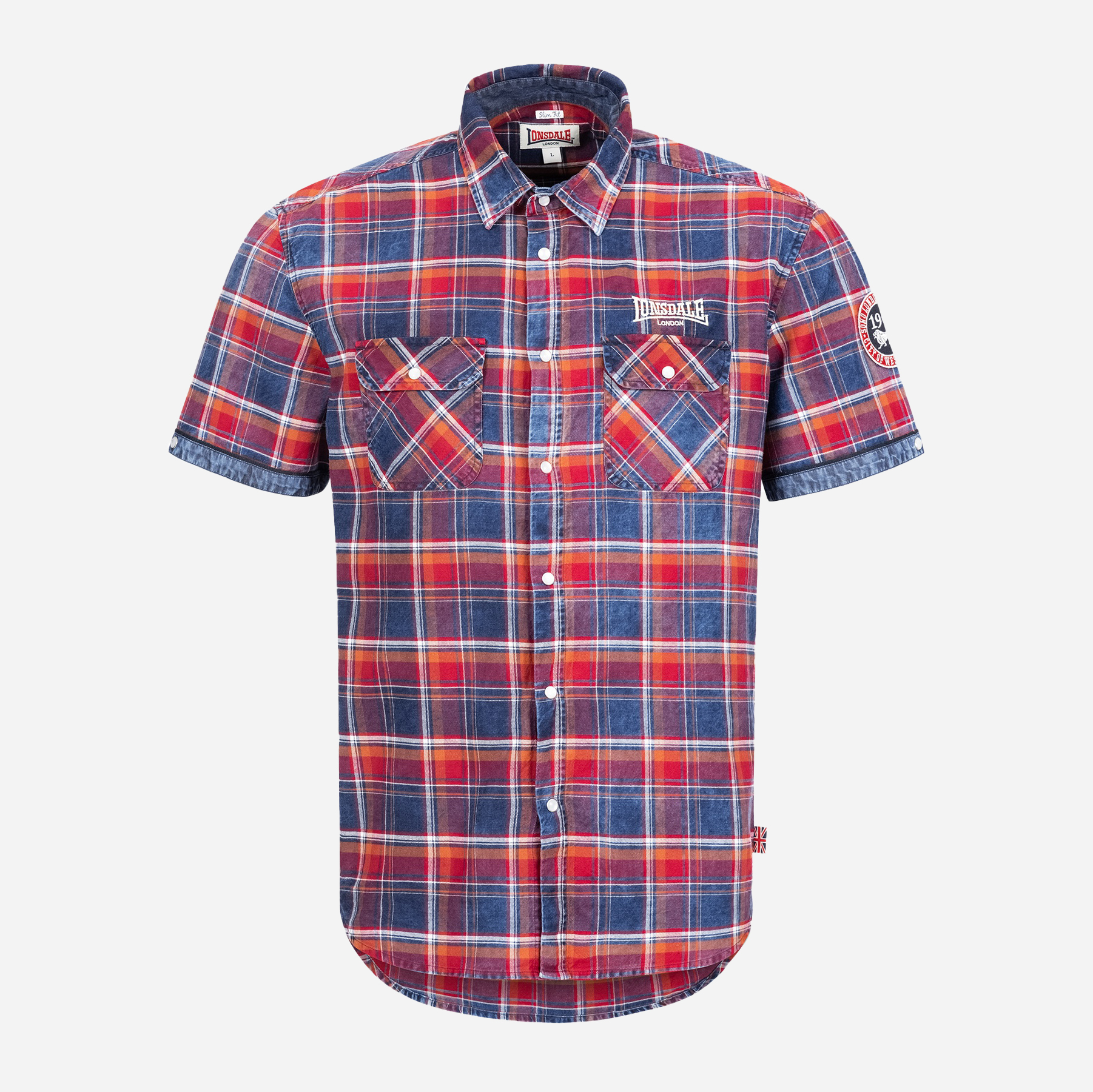 

Рубашка Lonsdale Boxgrove 116075-3503 S Navy/Red/White
