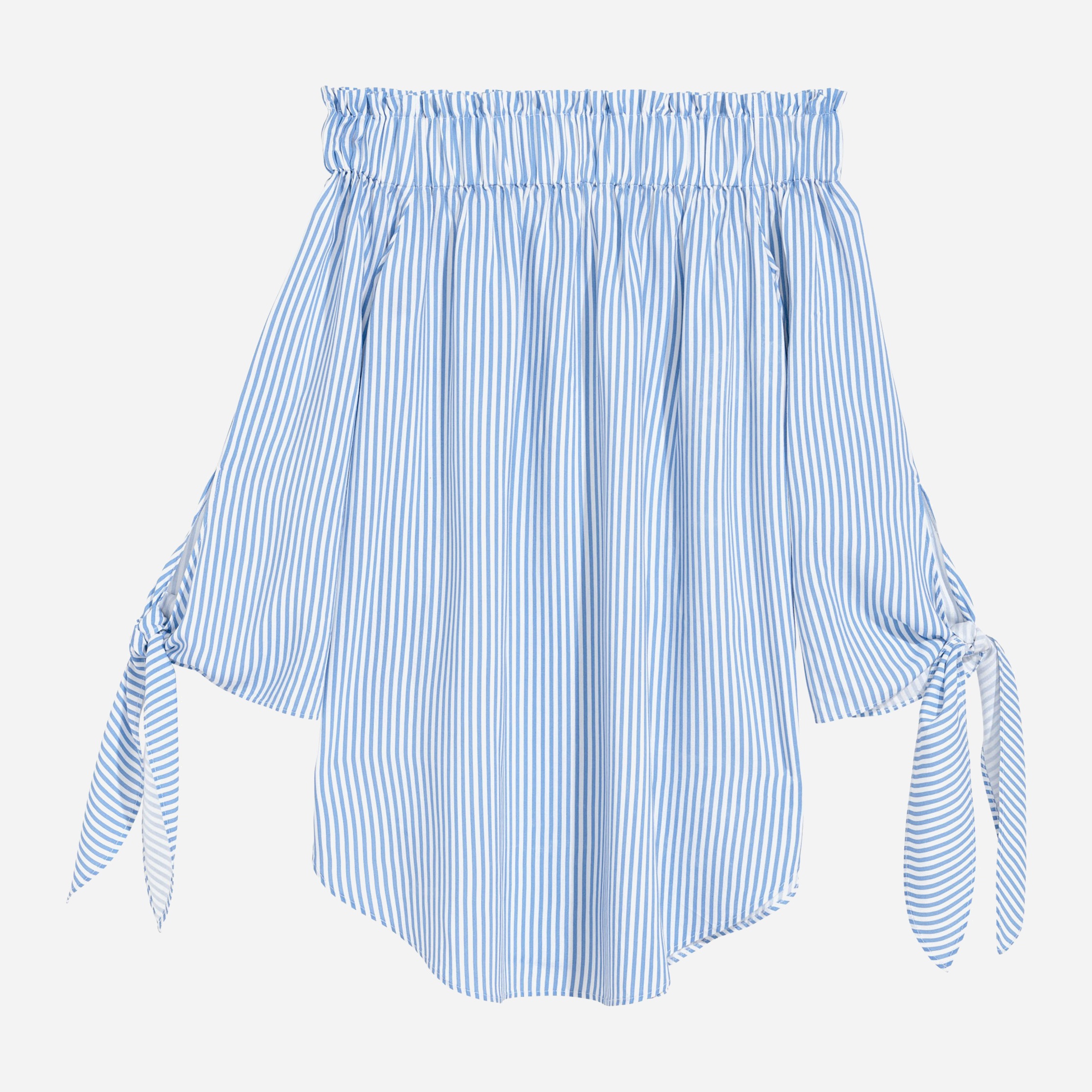 

Блузка H&M 6354207-AAKA 34 Белая с синим
