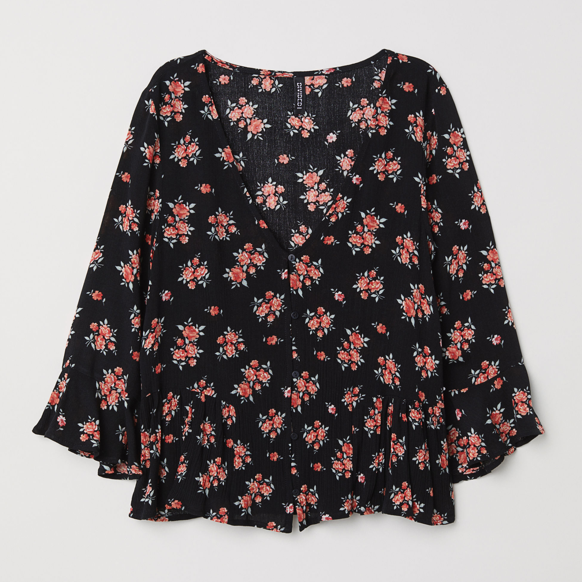 

Блузка H&M 6044547-ADMZ 34 Черная