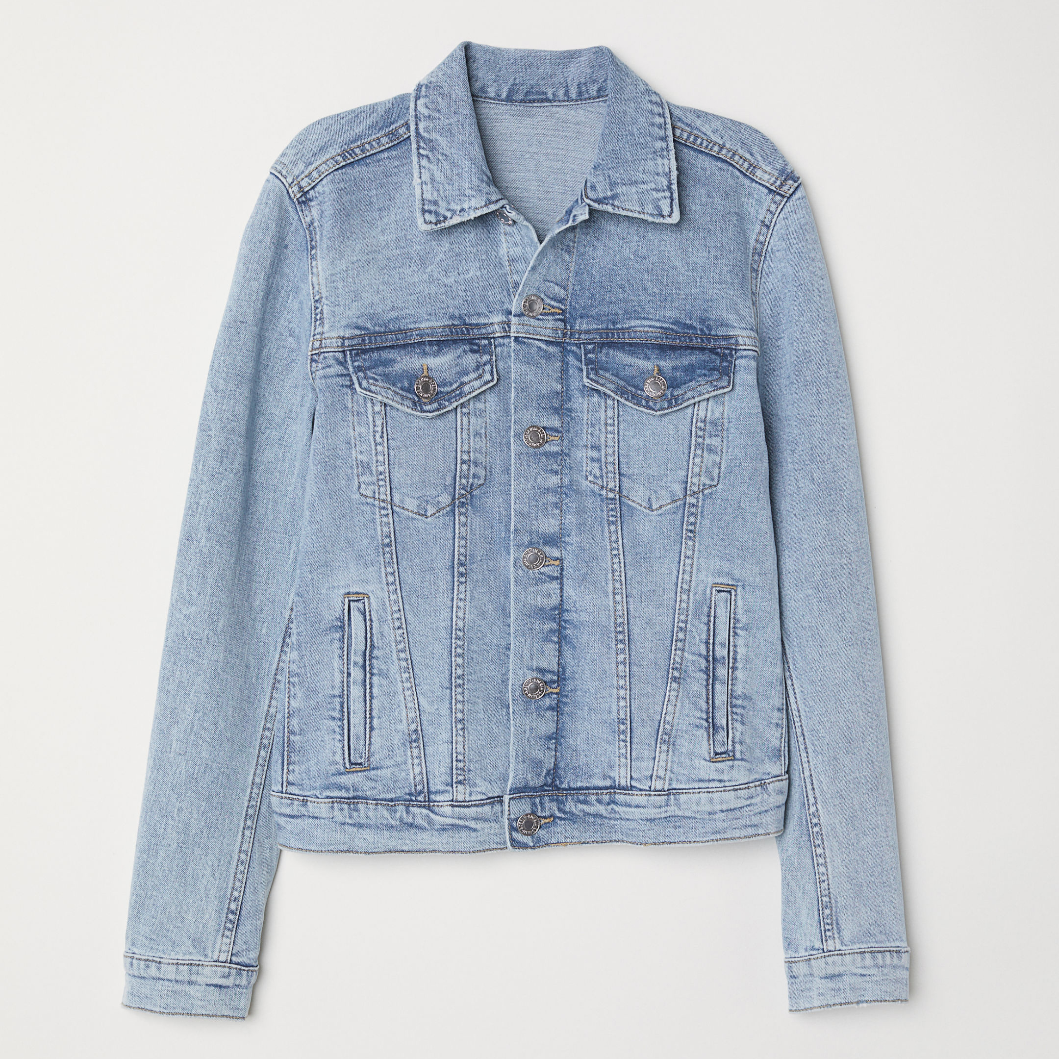 

Джинсовая куртка H&M 3990617-ACWX 42 Светло-синяя