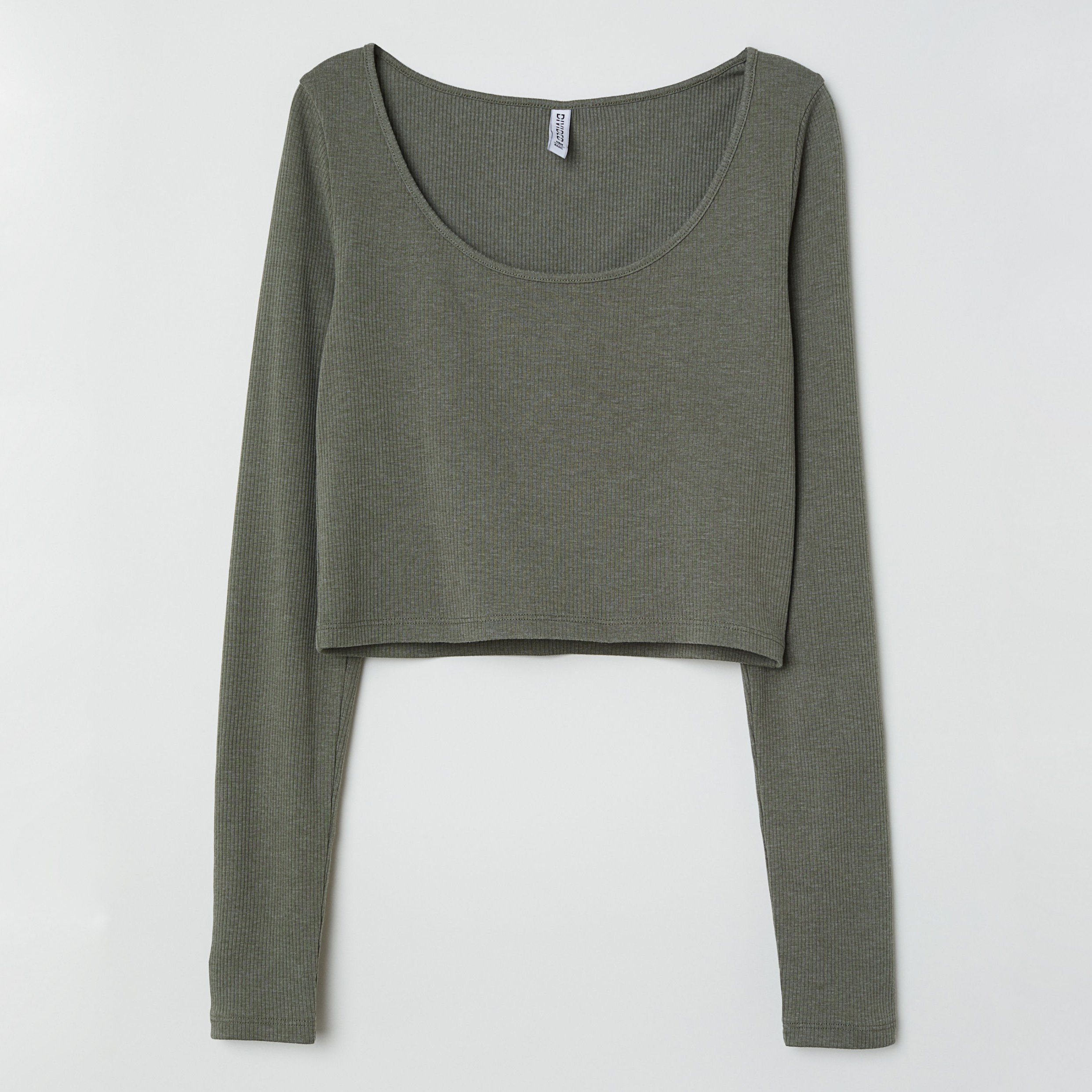 

Лонгслив H&M 5724807-ACUW XS Зеленый