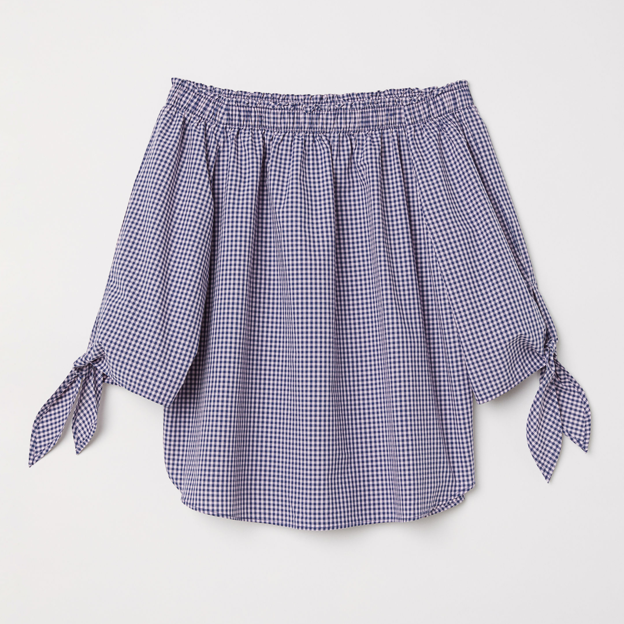 

Блузка H&M 5780207-ABMX 32 Синяя с розовым
