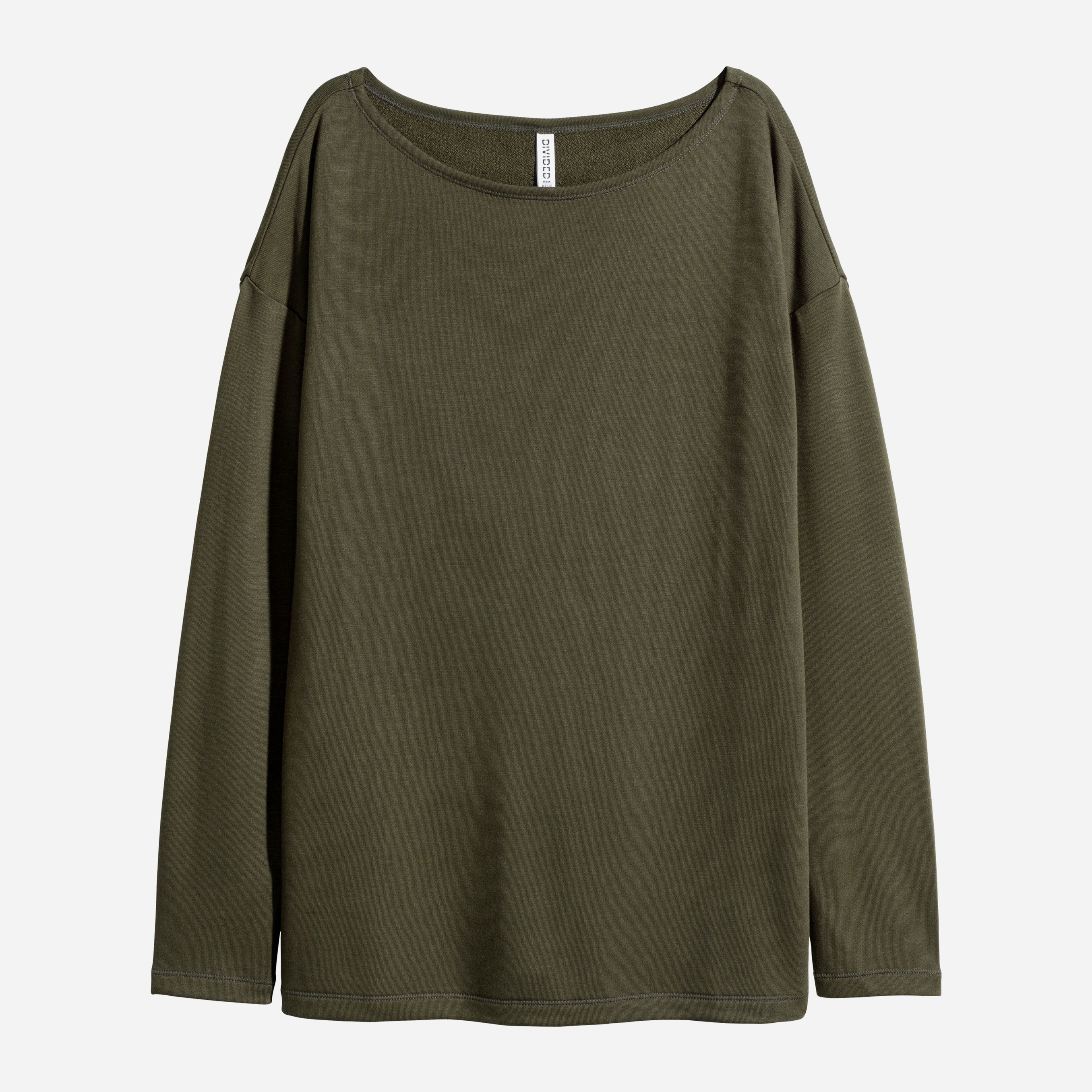 

Лонгслив H&M 4383337-ABTE XS Болотный