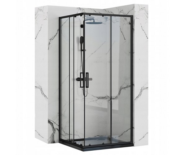 

Душова кабіна Rea PUNTO 80x80 Чорний REA-K4800