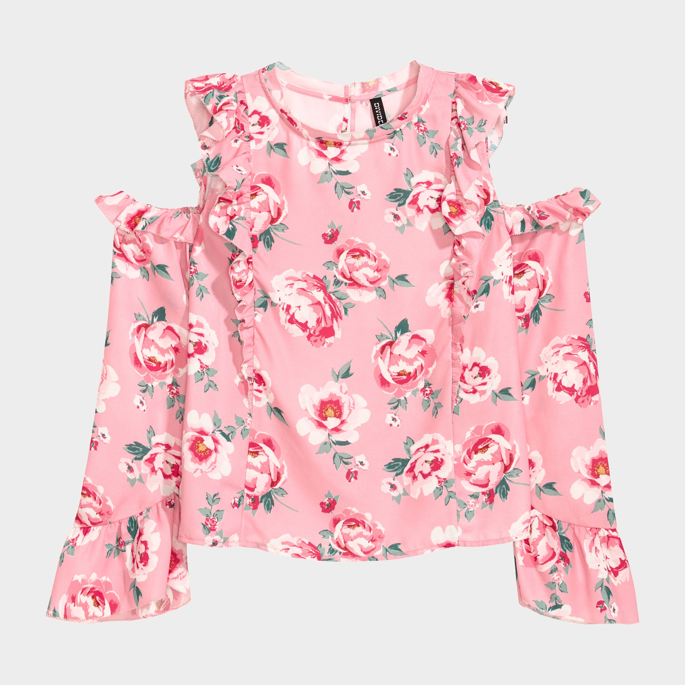 

Блузка H&M 580959-ABCD 38 Розовая с разноцветным