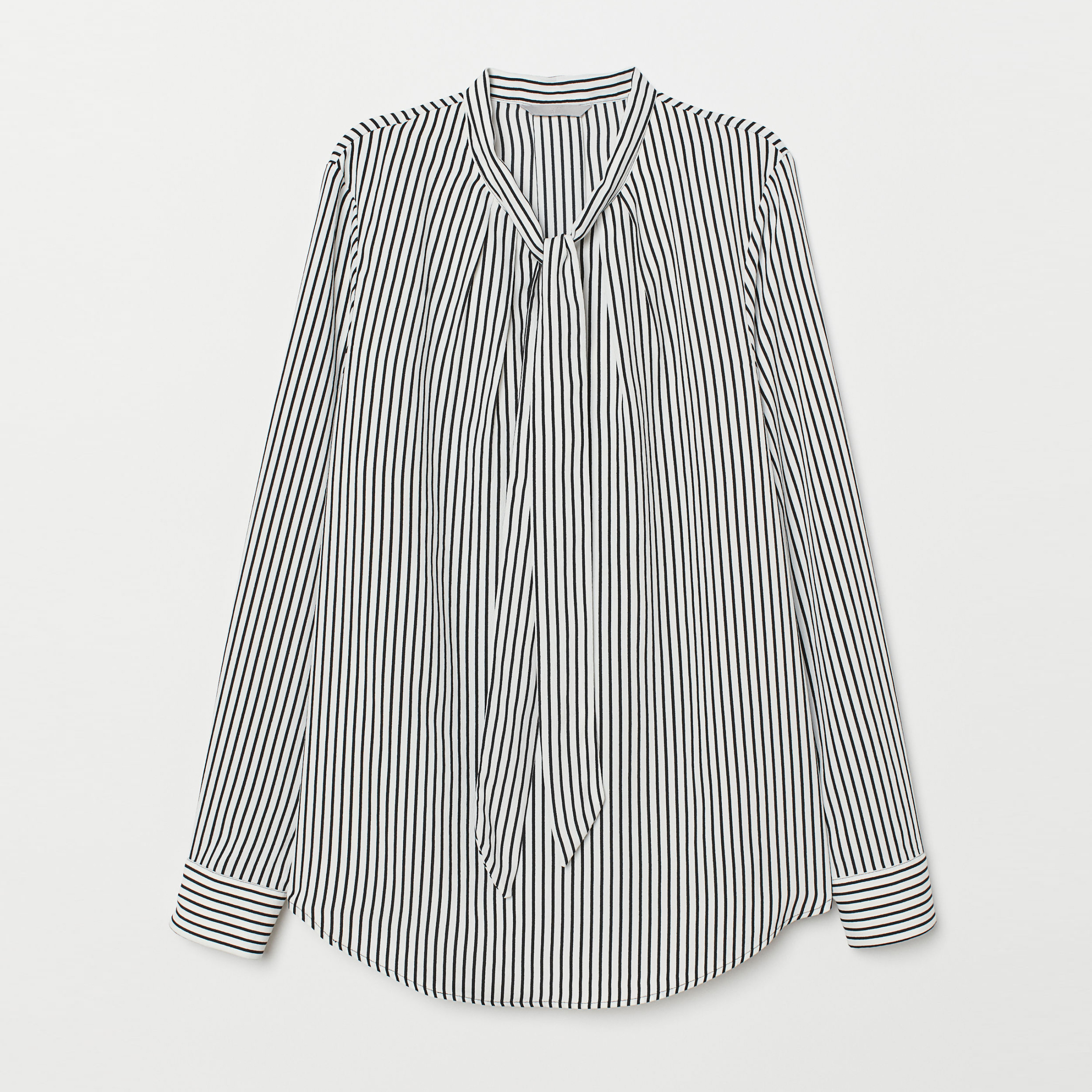 

Блузка H&M 7112748-ACSP 32 Белая с черным