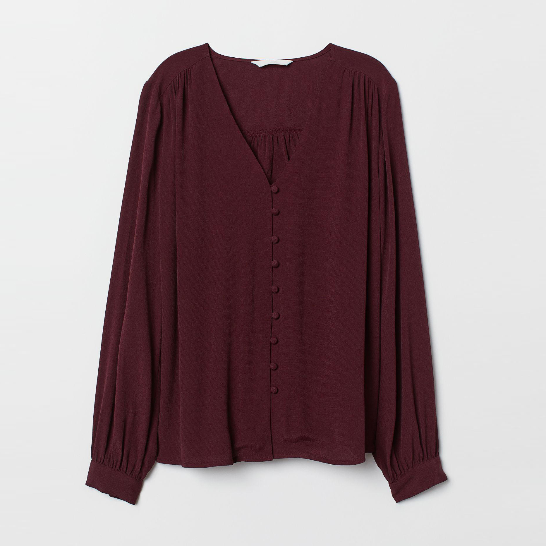 

Блузка H&M 7324129-ACUK 34 Бордовая