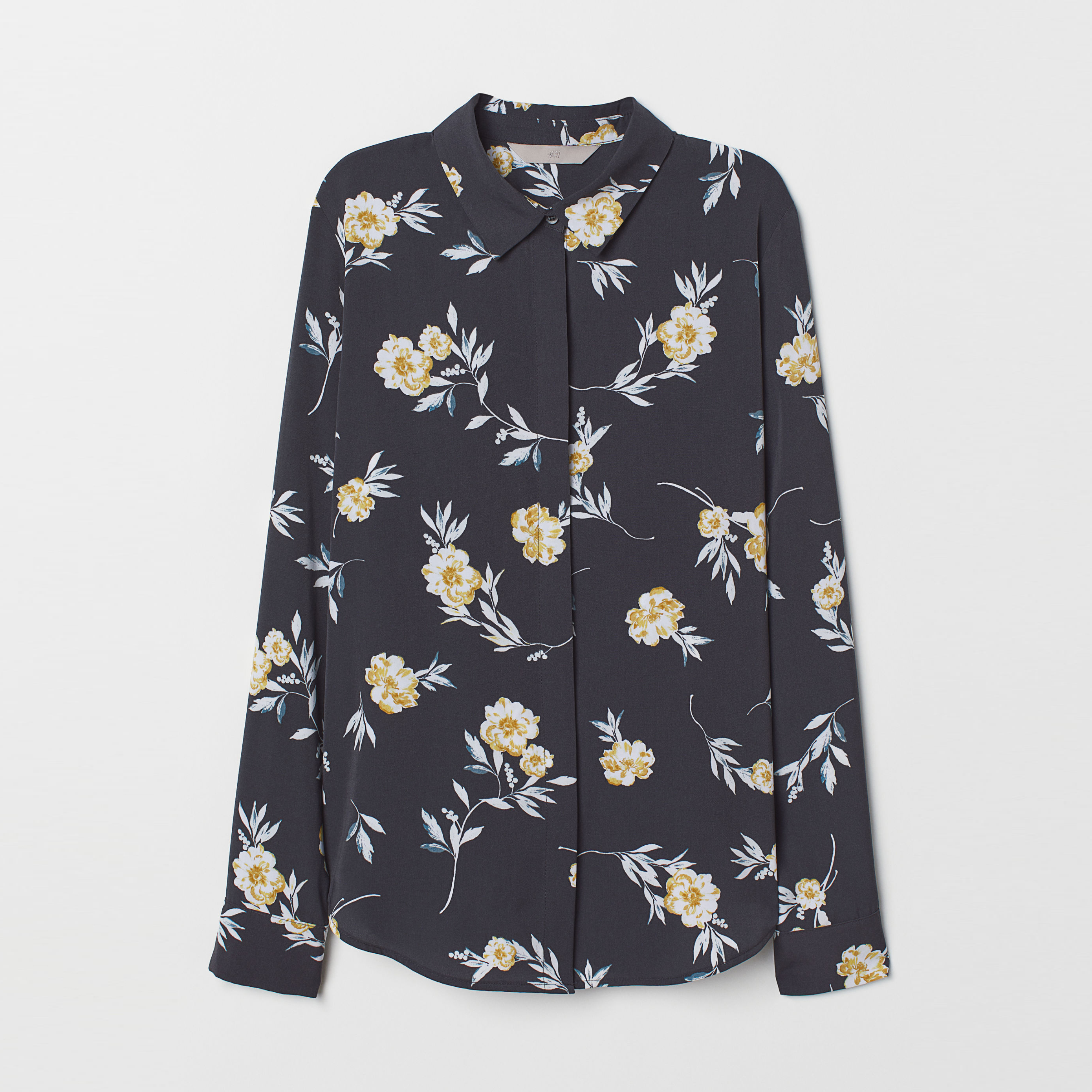 

Блузка H&M 6956329-AASL 36 Темно-серая