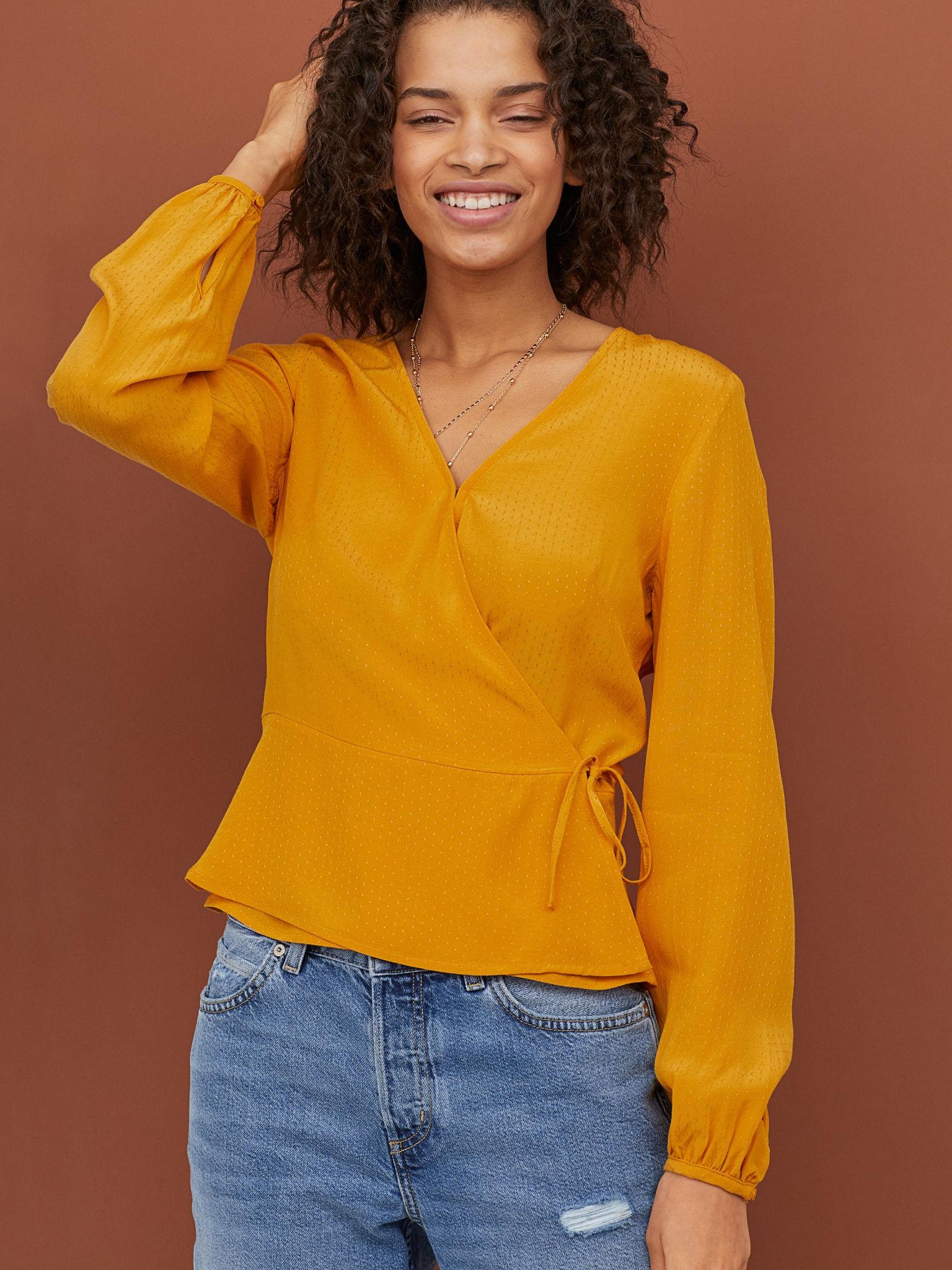 

Блузка H&M 7488569-ACUU 40 Желтая