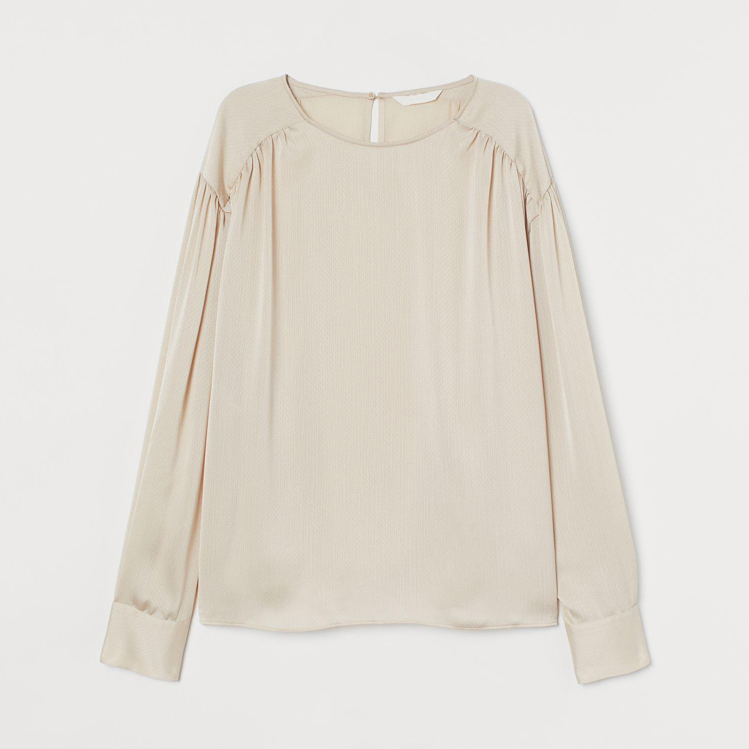 

Блузка H&M 8171501-ACTQ S Бежевая