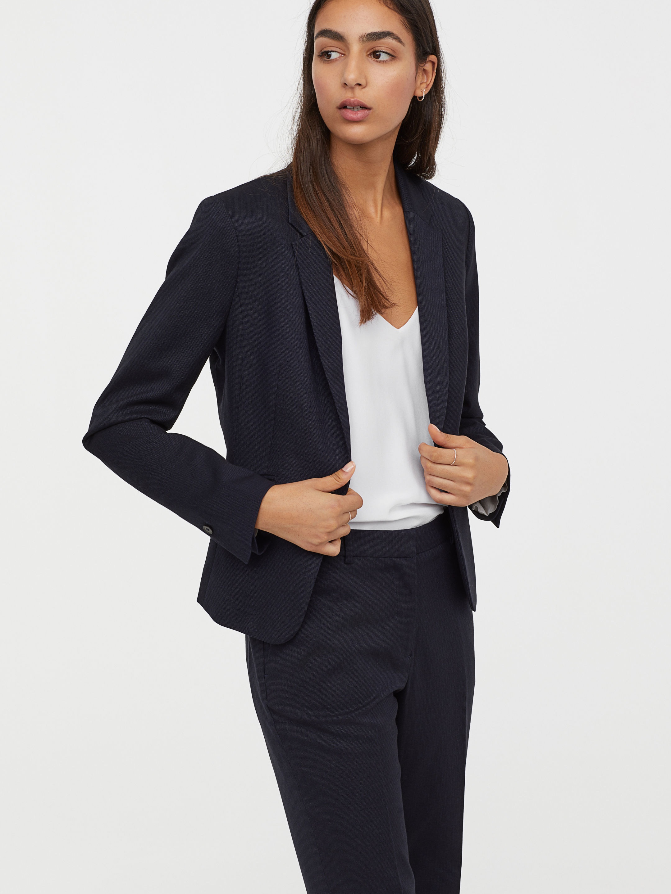 

Жакет H&M 5686018-AAQJ 44 Темно-синий