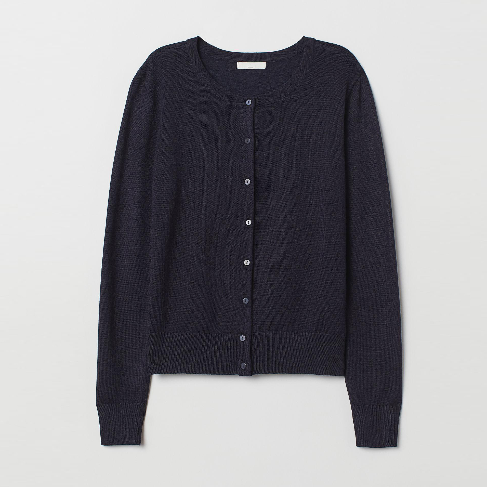 

Кардиган H&M 5795419-AAQJ L Темно-синий