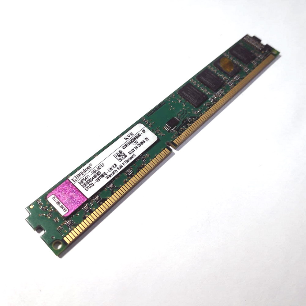 

Оперативная память DDR3 4GB 1333MHz PC3-10600 Kingston KVR1333D3N9/4G LP новая