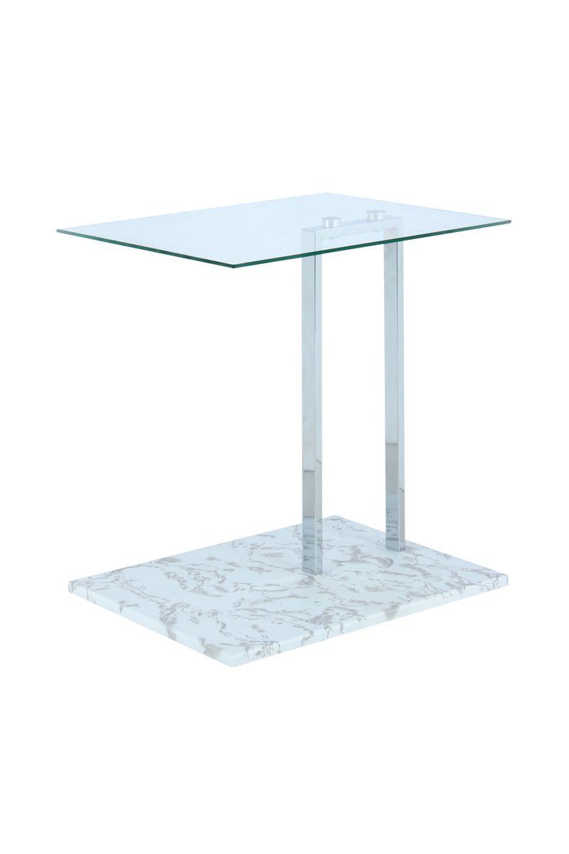 

Журнальный столик Kayoom Quadro SM225 Clear/Chrom/Whitemarble