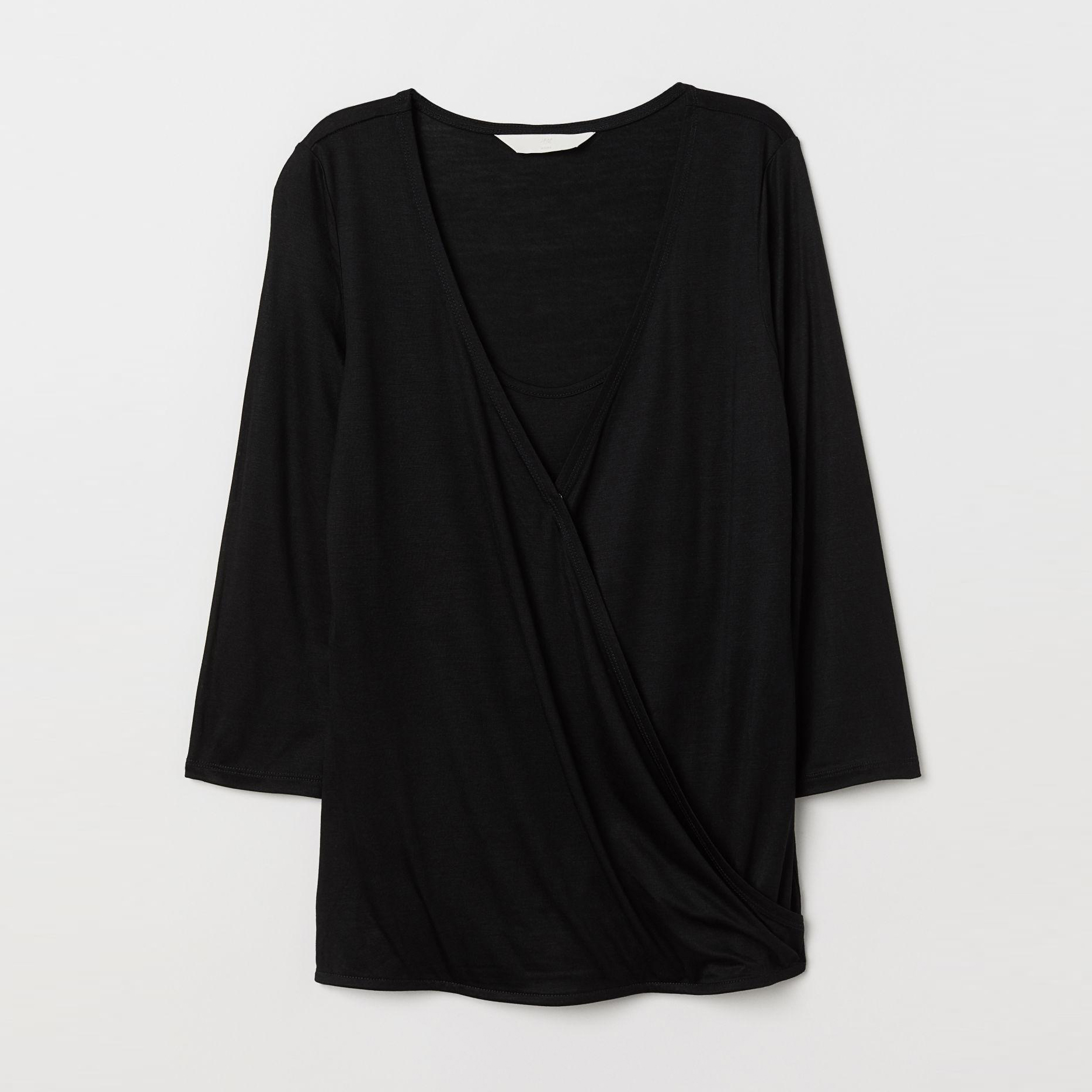 

Лонгслив для беременных H&M 5866649-AAAD XL Черный