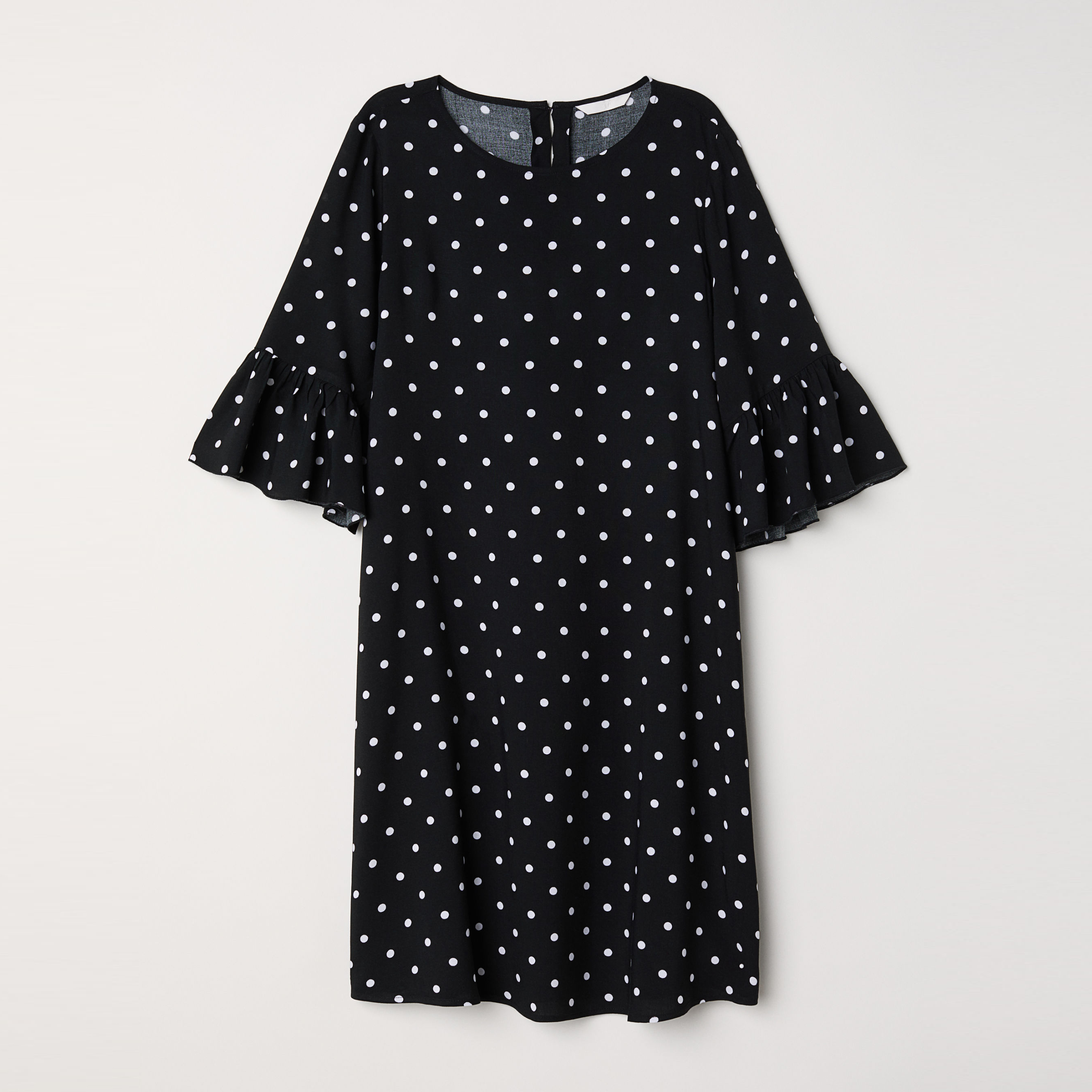 

Платье H&M 6154917-AANX 34 Черное с белым