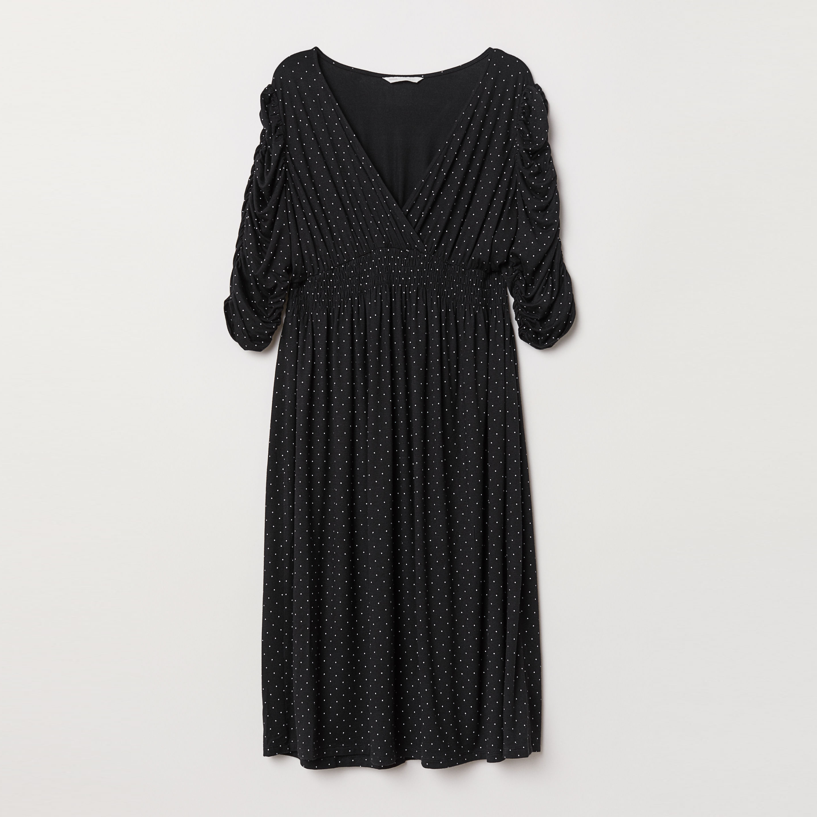 

Платье для беременных H&M 6542048-AANX M Черное с белым