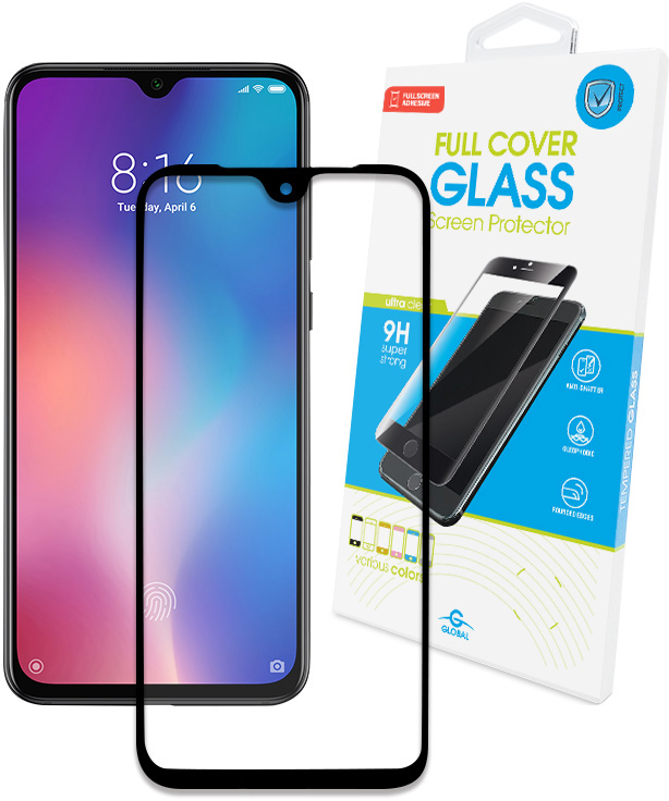 

Защитное стекло Global для Xiaomi Mi 9 SE Black