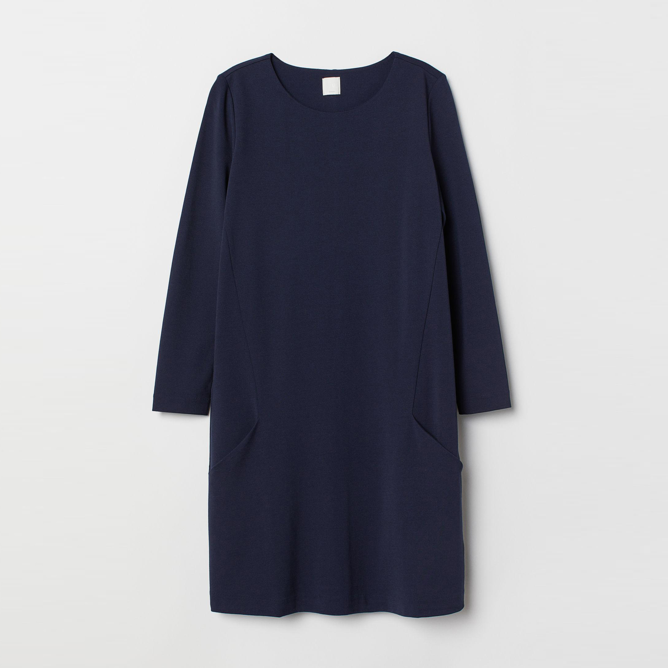 

Платье H&M 5503099-AAQJ S Темно-синее