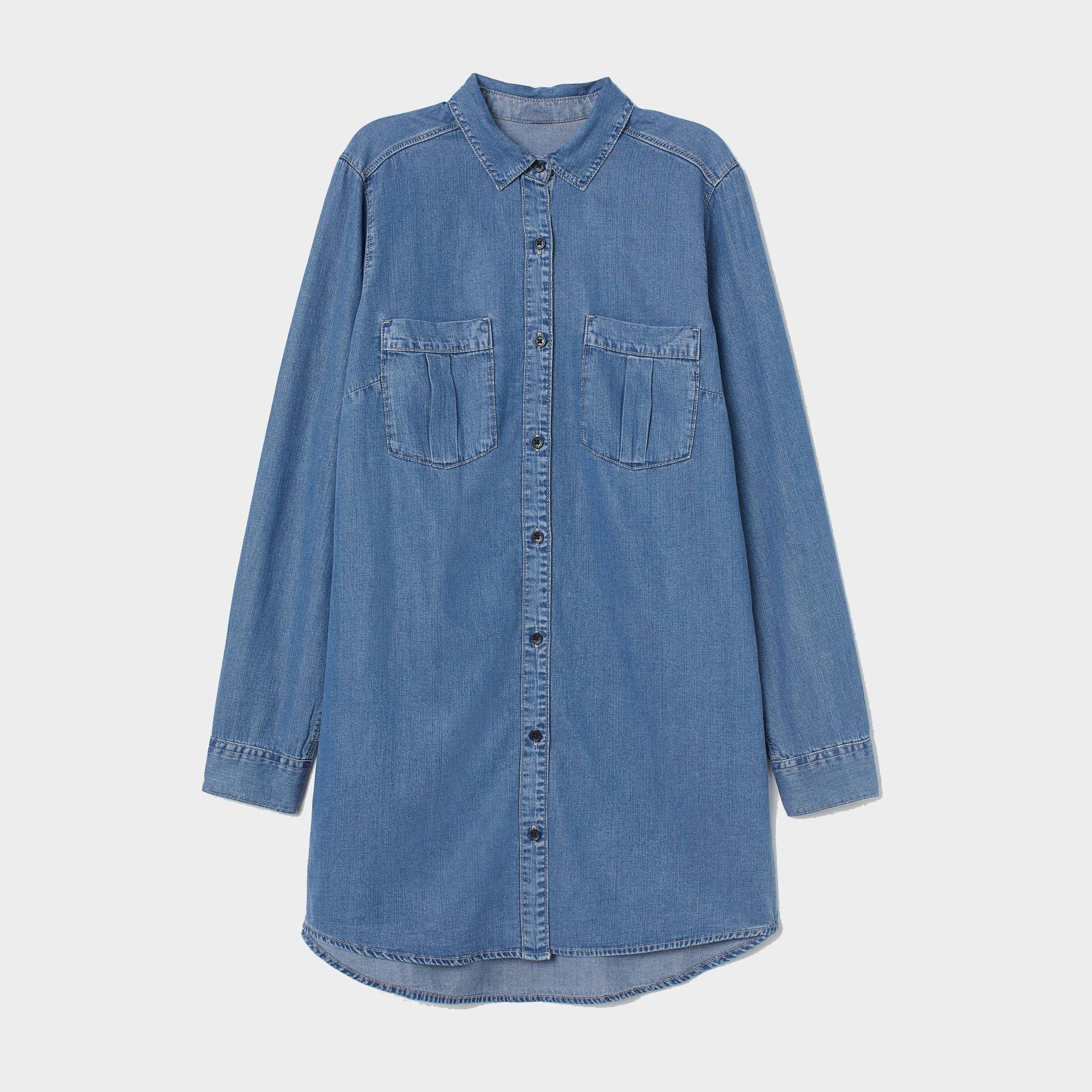 

Платье джинсовое H&M 3016568-ACXD 36 Синее