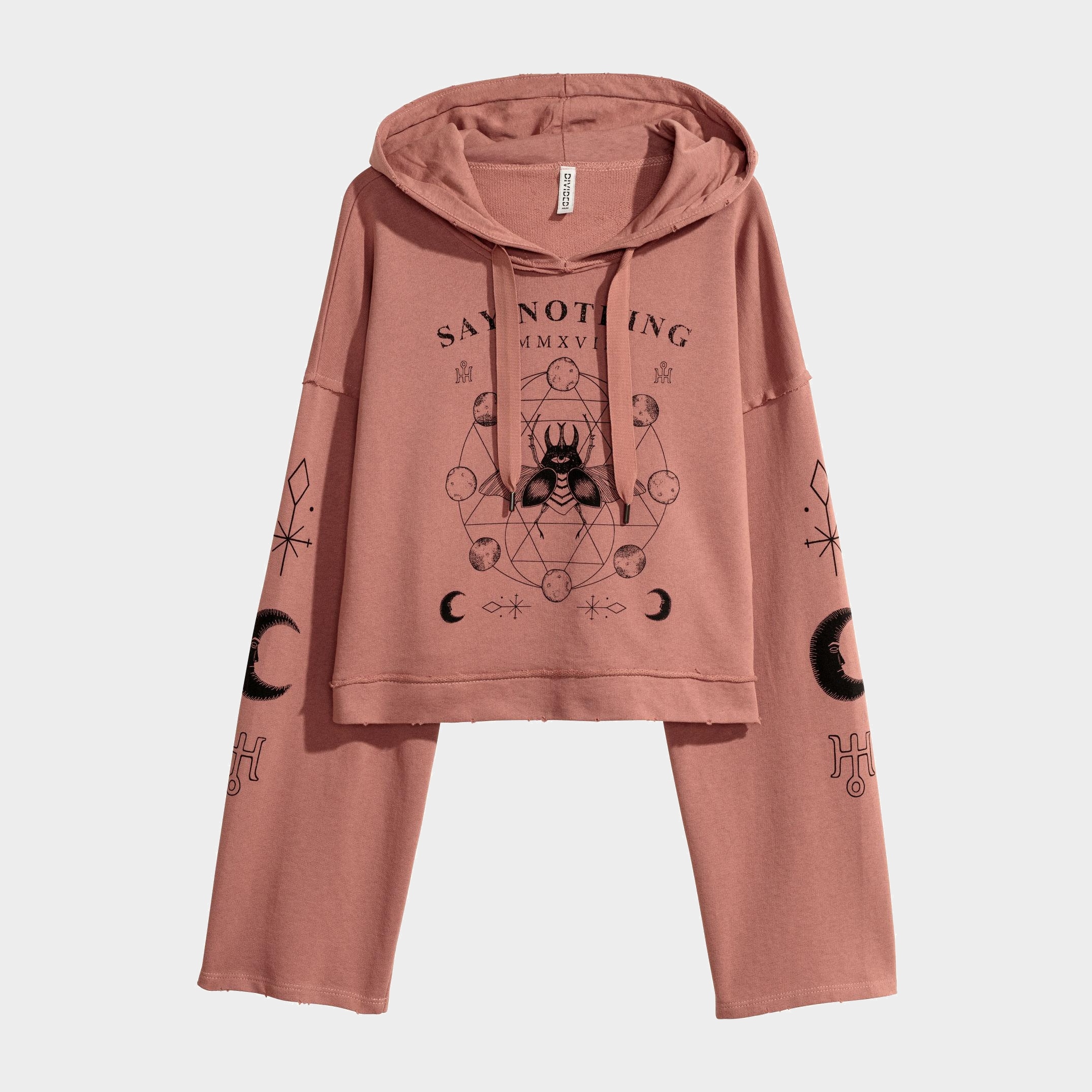 

Худи H&M 5772307-ABDS L Бледно-розовое