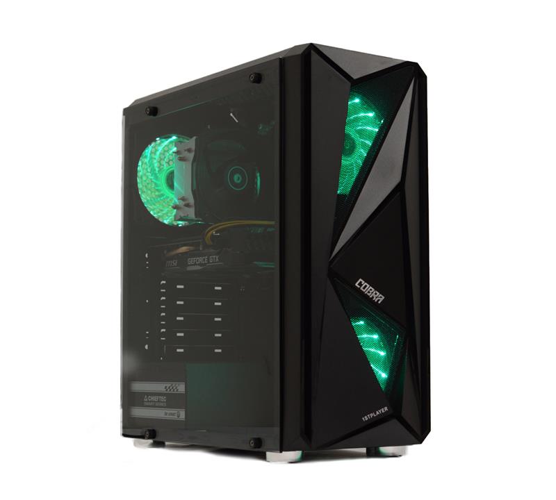 

Персональный компьютер COBRA (I14F.8.H1S2.165.067); Intel Core i5-10400F (2.9 - 4.3 ГГц) / ОЗУ 8 ГБ / HDD 1 ТБ + SSD 240 ГБ / NVIDIA GeForce GTX 1650 4 ГБ / без ОП / LAN / Ubuntu / черный