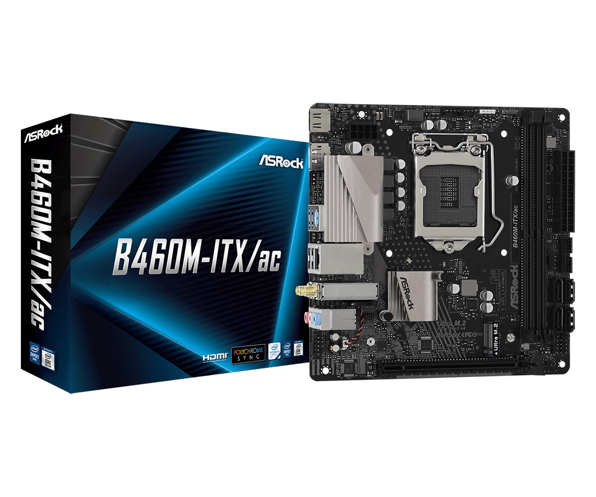 

Материнская плата ASRock B460M-ITX/AC Socket 1200